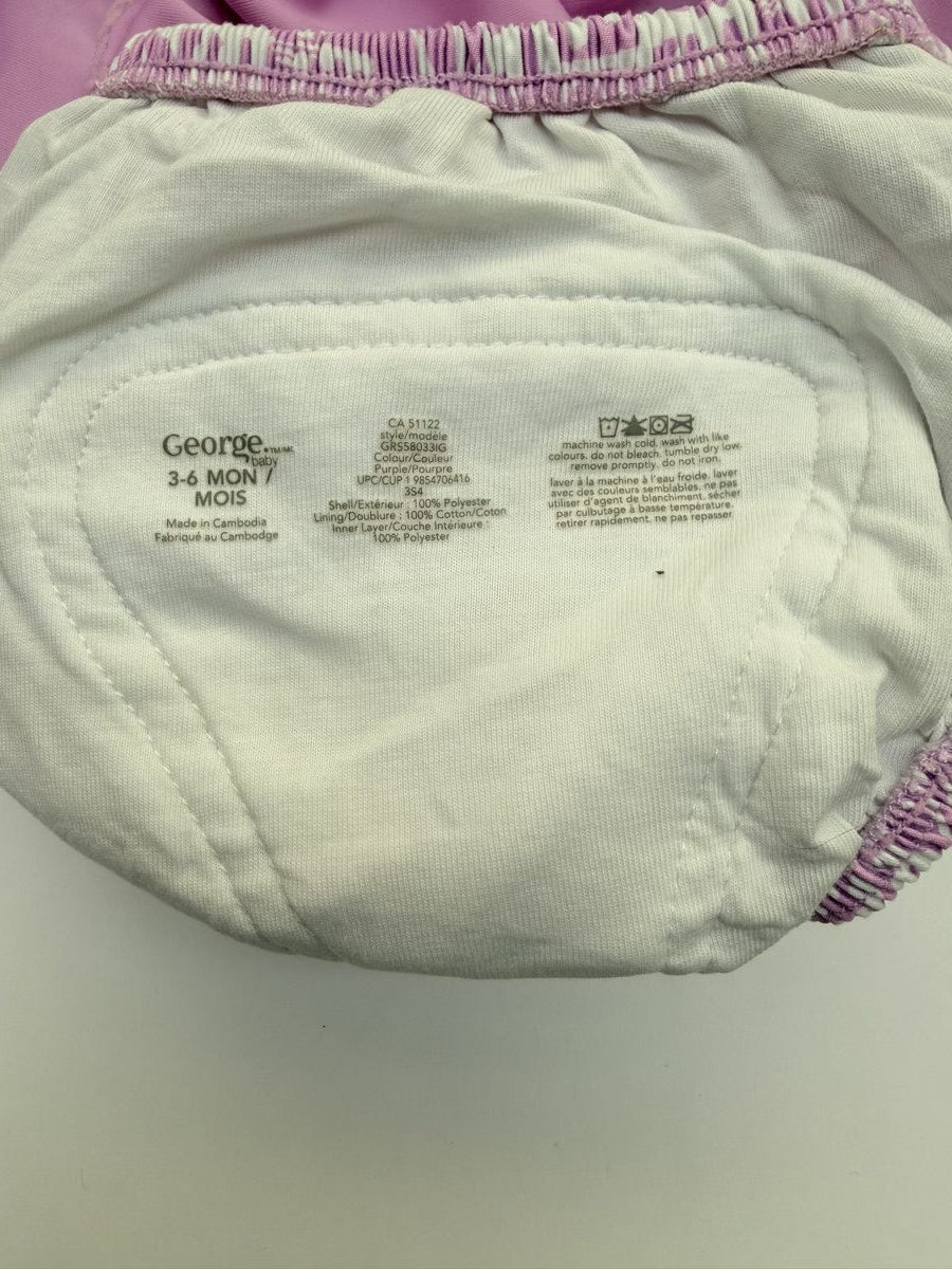 George Baby Purple Swim Set 3-6M