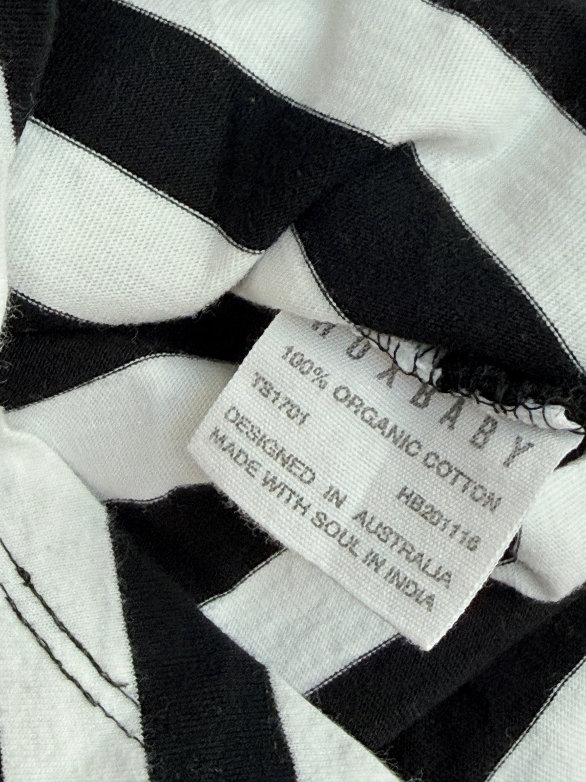 Huxbaby Stripe Bunny Long Sleeve Size 3
