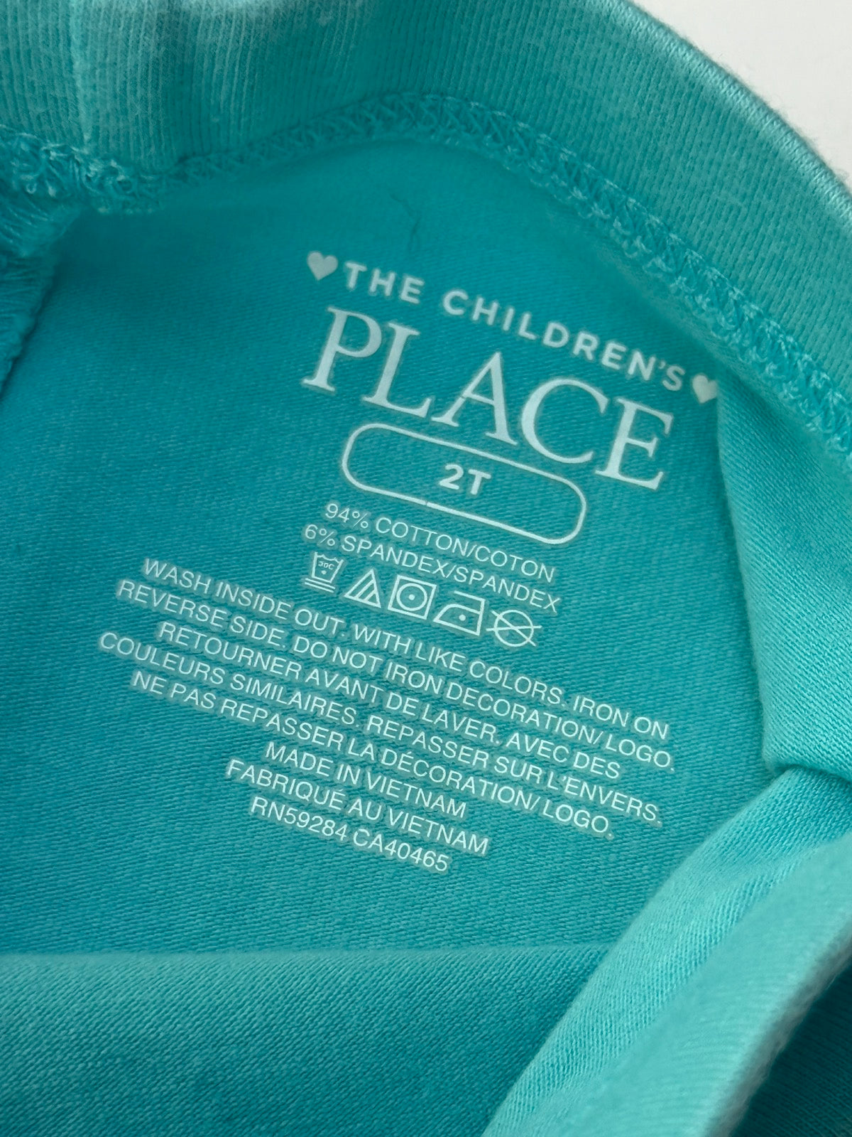 The Children's Place Teal Graphic Leggings 2T
