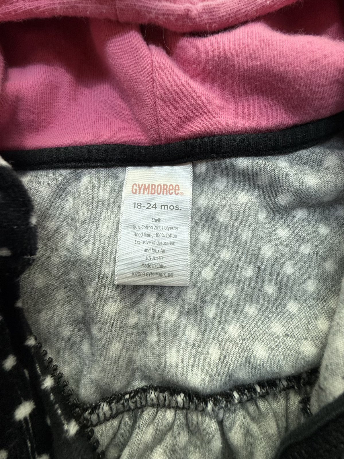 Gymboree Polka Dot Penguin Hoodie Jacket 18-24m
