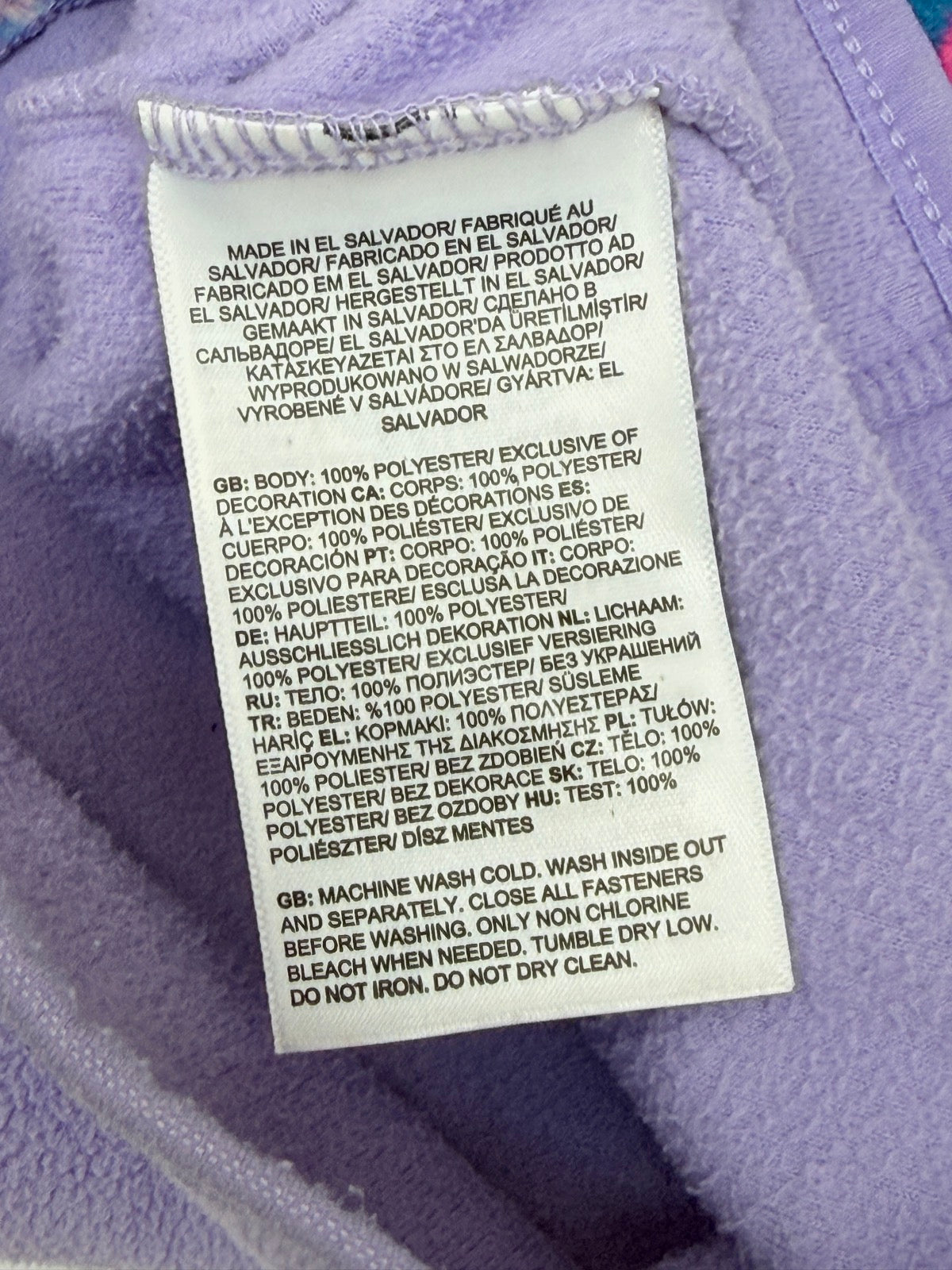 The North Face Floral Fleece Zip Hoodie 5T