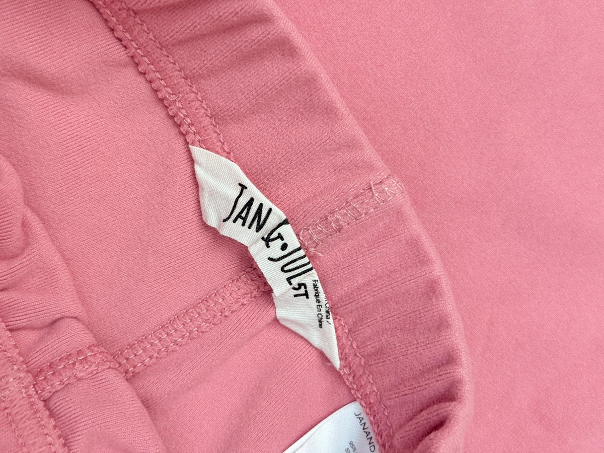 Jan & Jul Pink Fleece Base Layer Set 5T