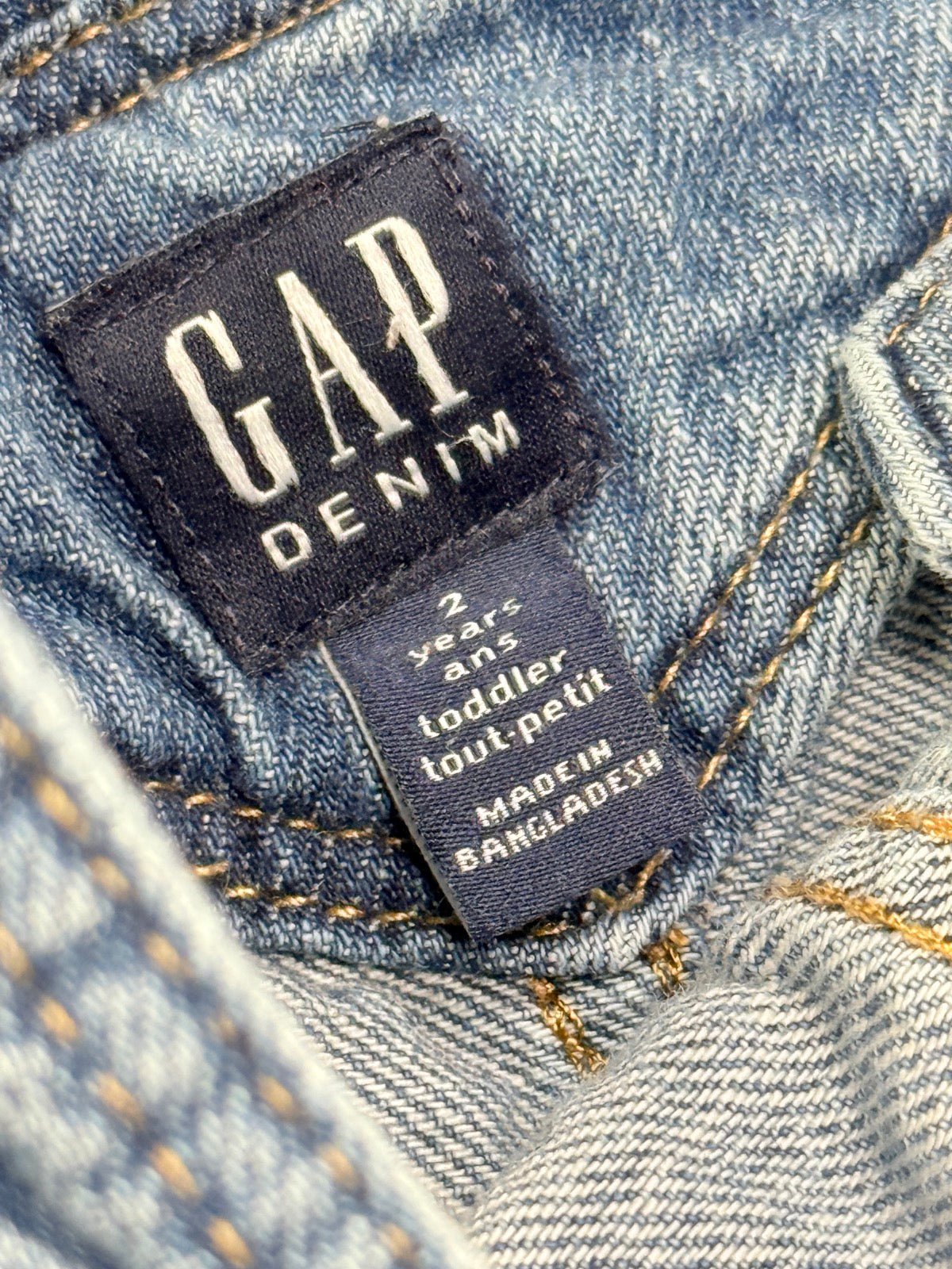 Gap Denim Ruffle Strap Overalls 2T