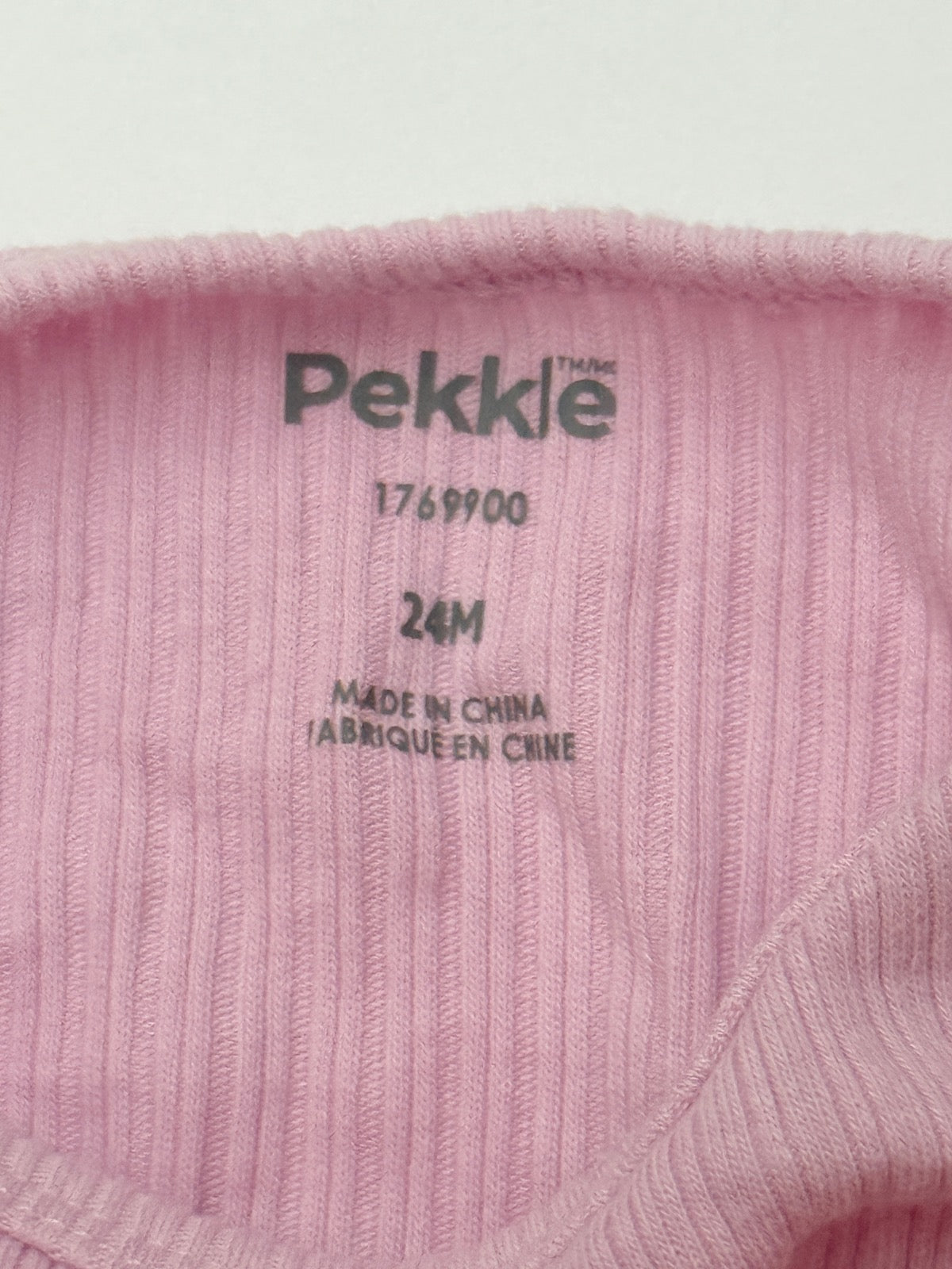 Pekkle Ribbed Bodysuit Size 24M