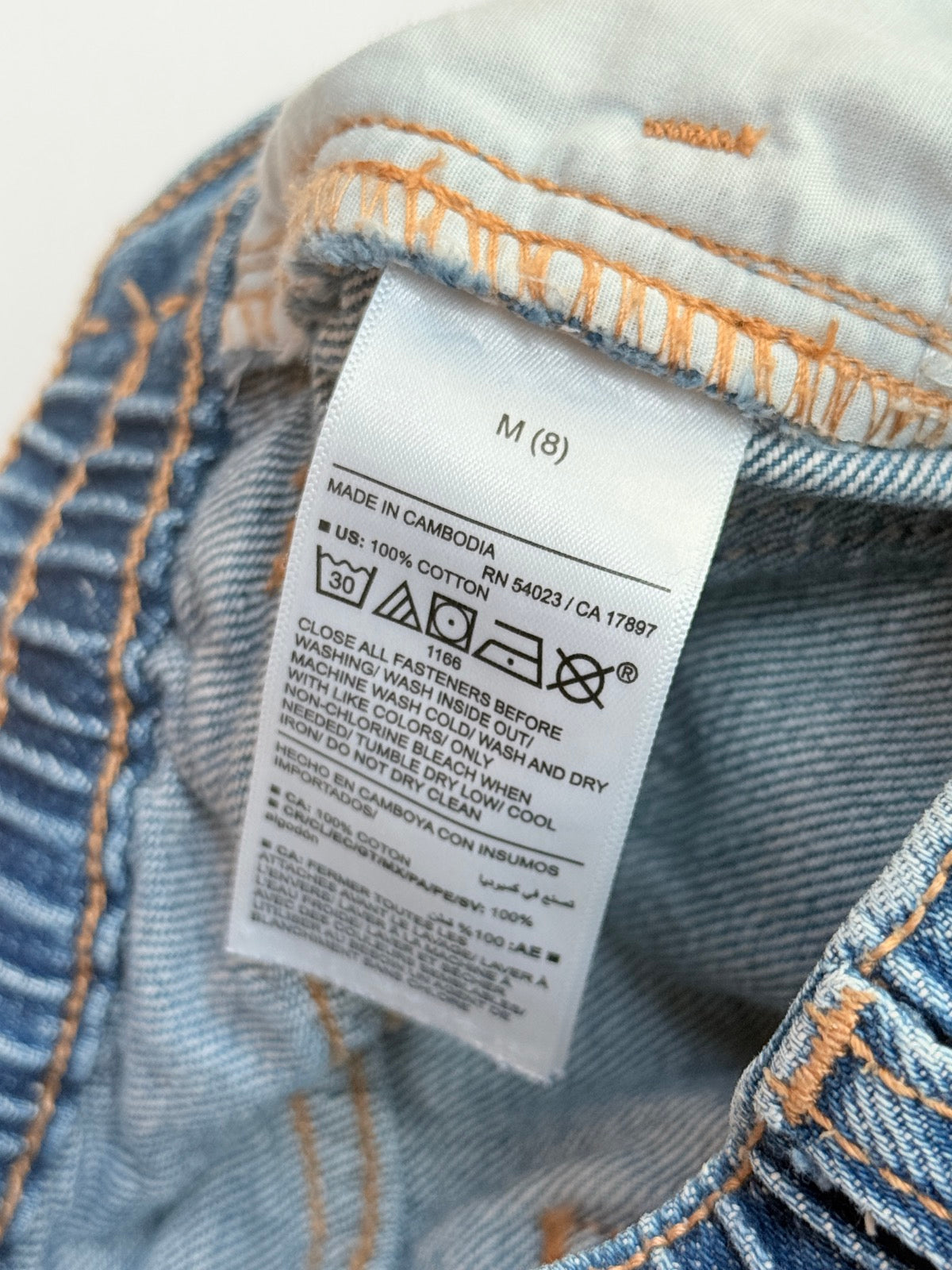 Old Navy Denim Mini Skirt Size M (8)