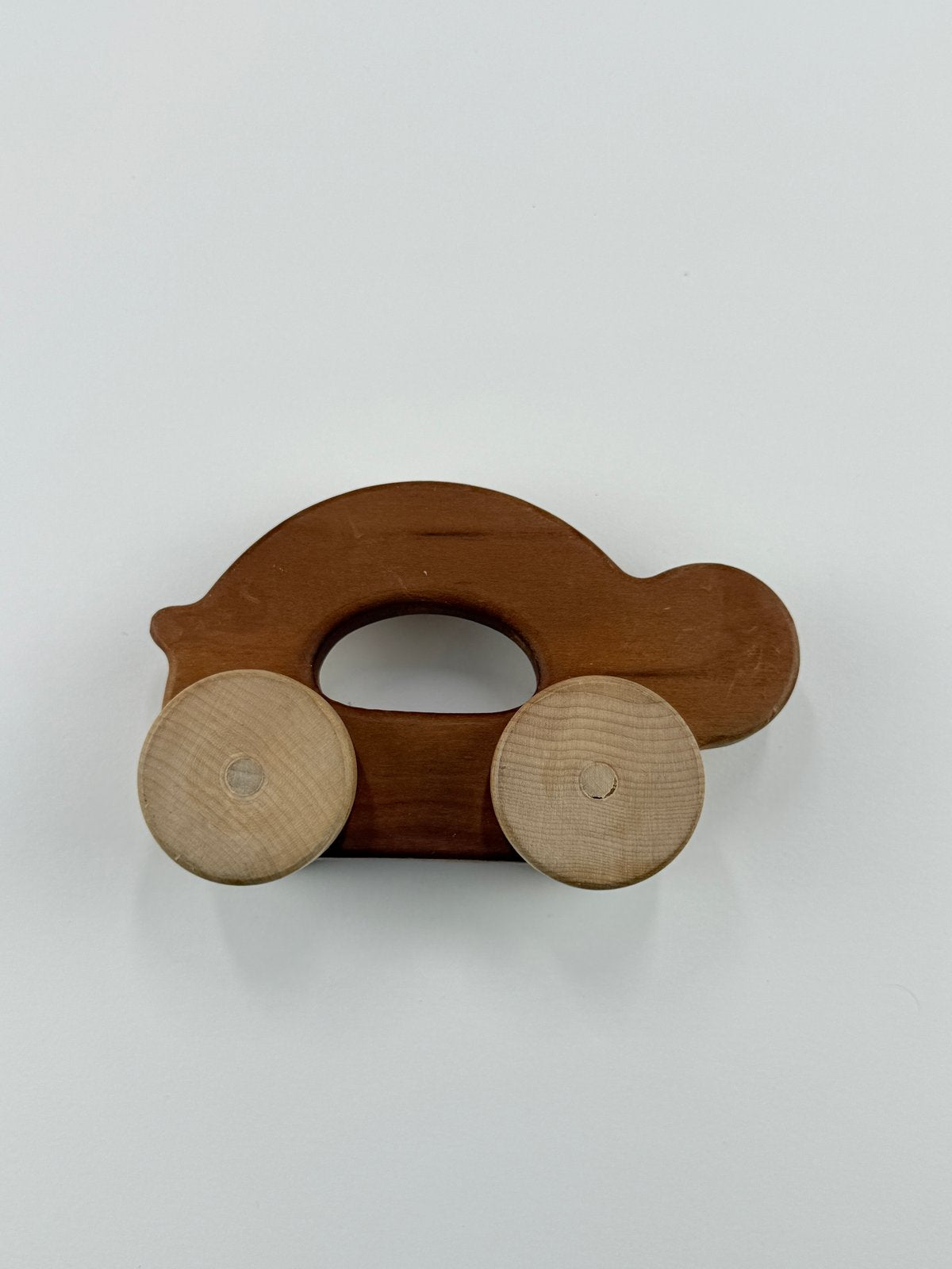 Wooden Push Toy Turtle on Wheels
