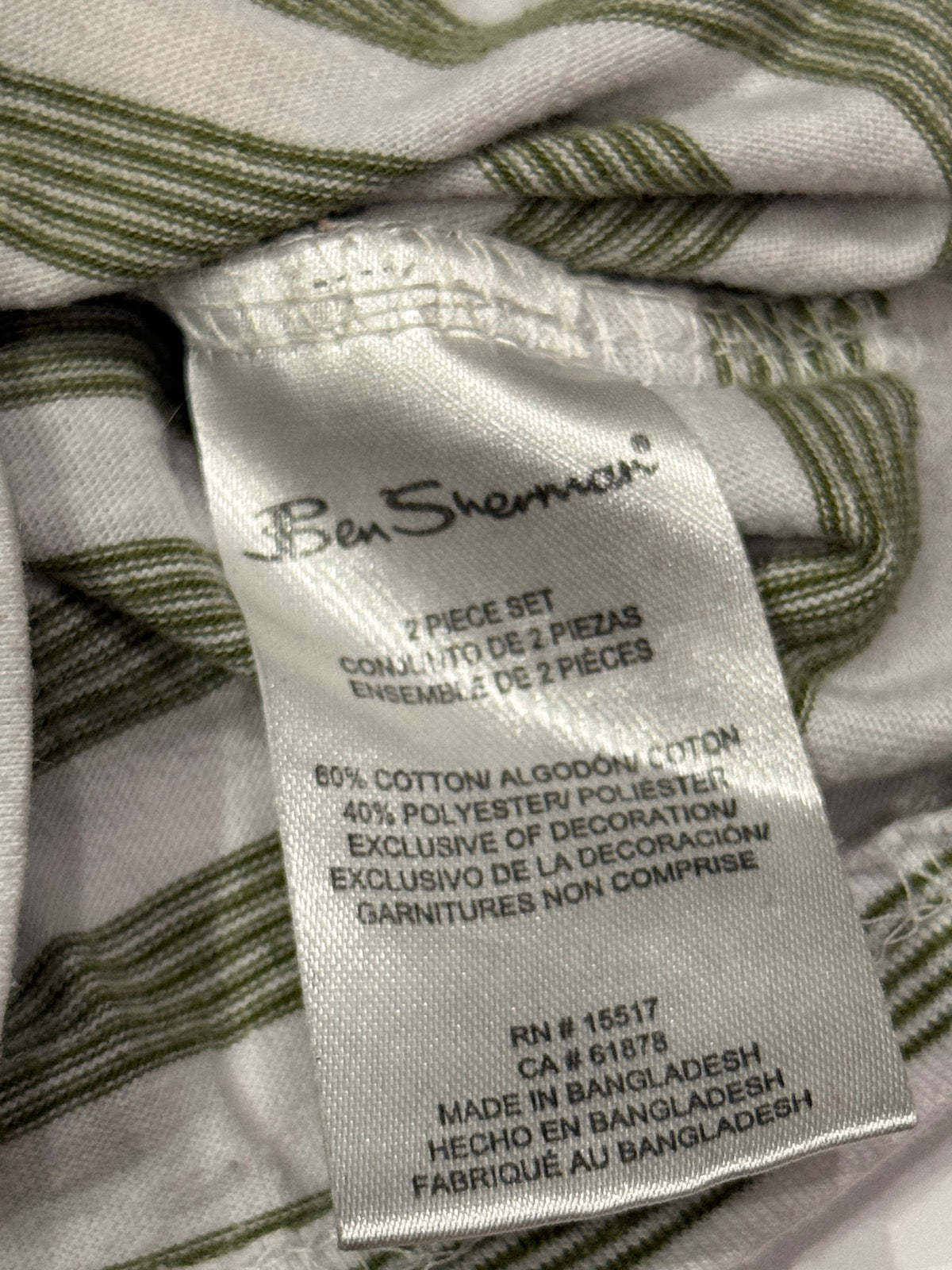 Ben Sherman Striped Henley Tee 18M
