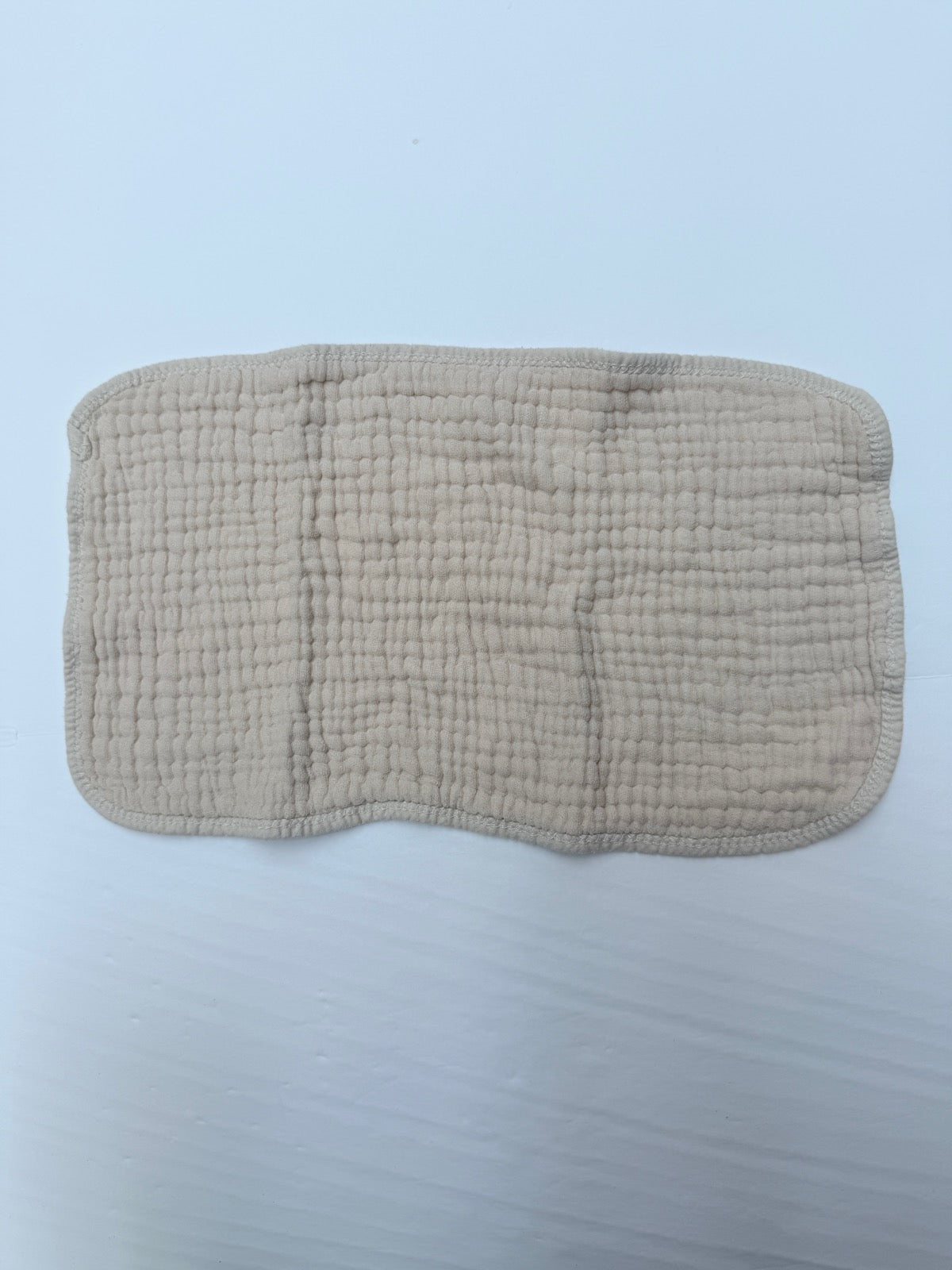 Beige Muslin Baby Burp Cloth