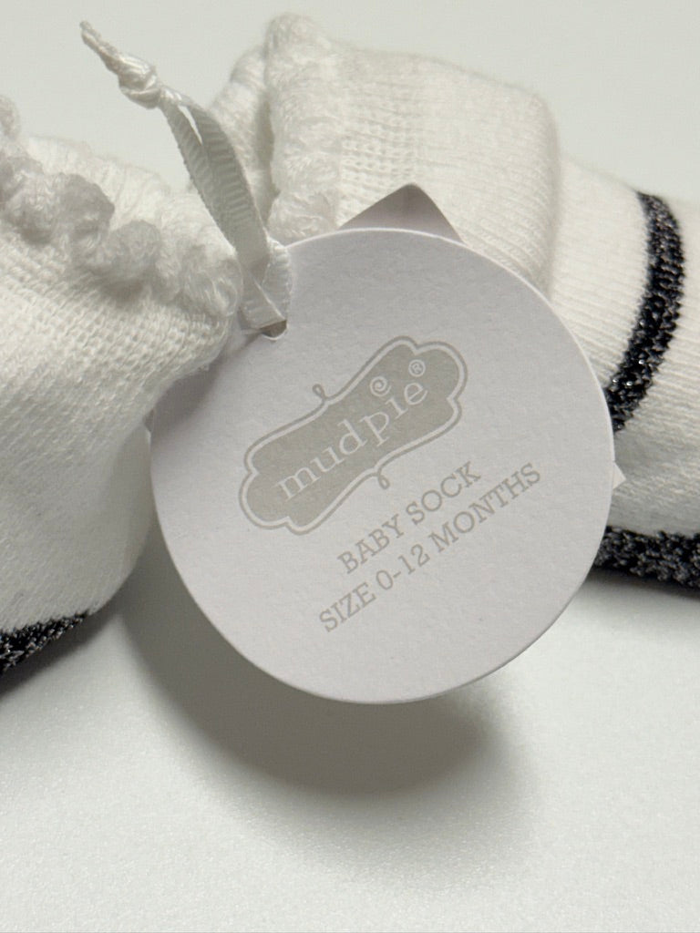 Mud Pie Flower Socks 0-12m