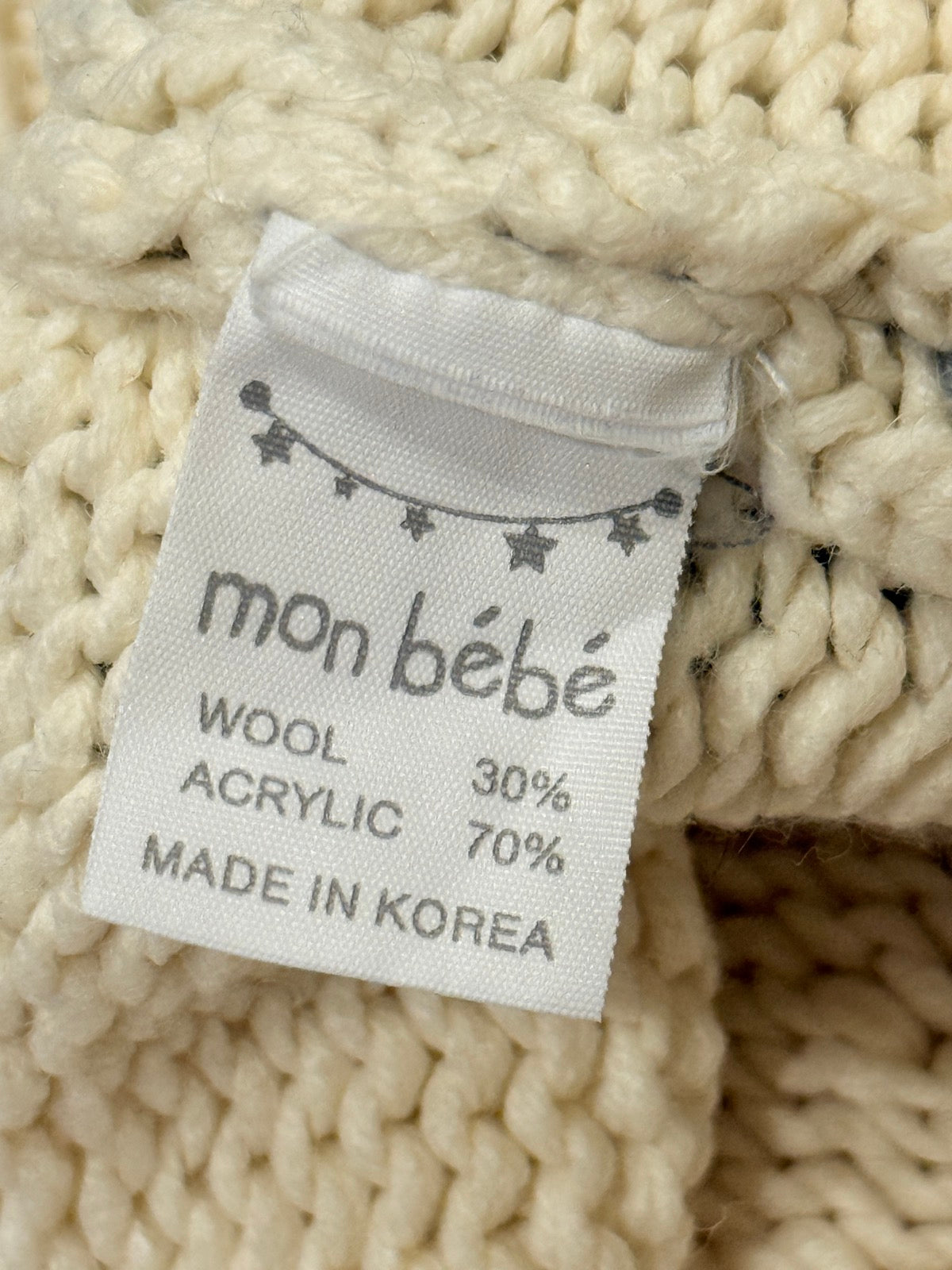 Mon Bebe Knit Baby Romper Size 24m