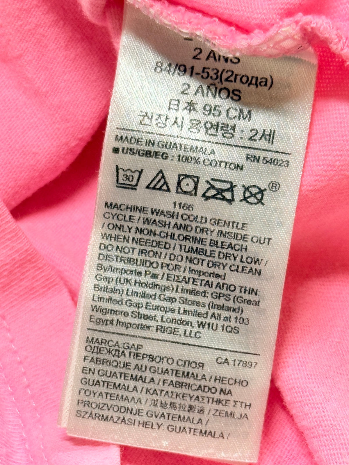 Baby Gap Pink Llama Tank Top 2T