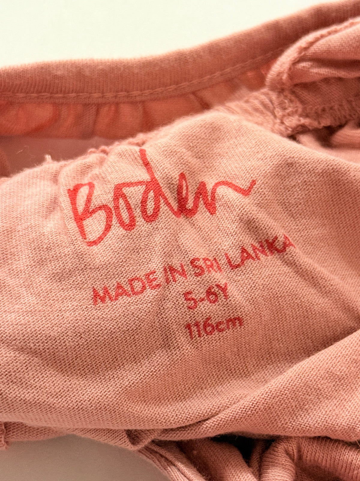Boden Pink Ruffle Strawberry Tank Top 5-6Y