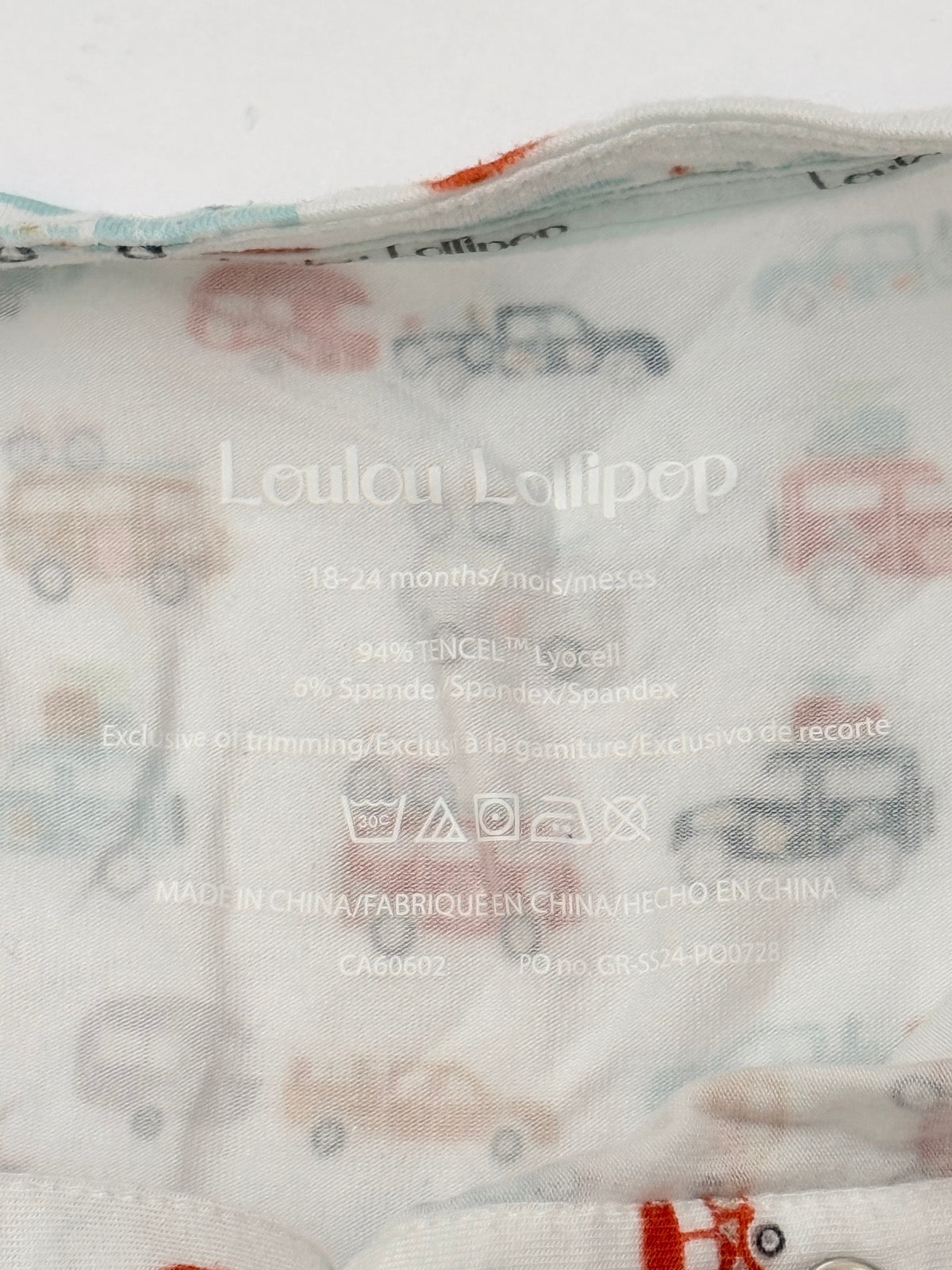 Loulou Lollipop Car Print Romper 18-24M