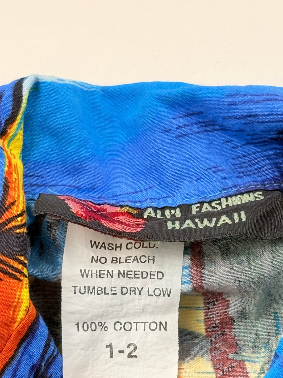 Ali'i Fashions Hawaii Tropical Shirt Size 1-2