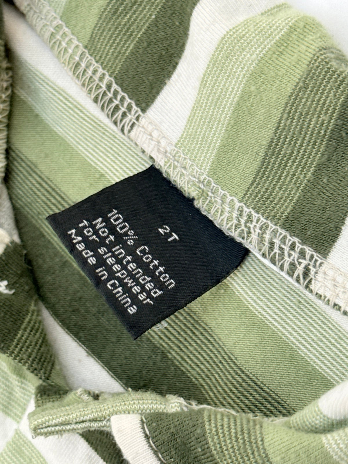 Miniwear Gray Green Striped Polo Shirt 2T