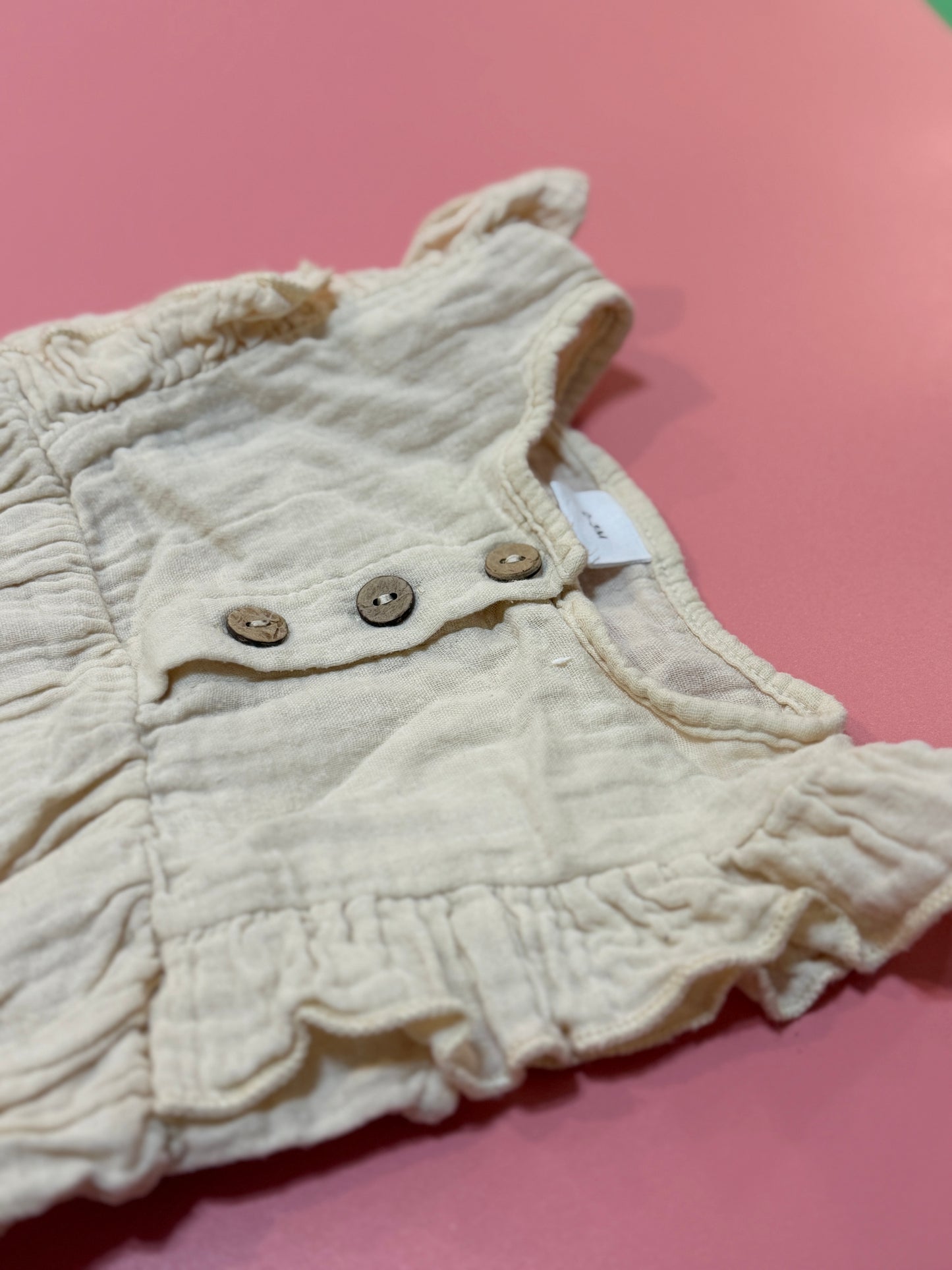 0-3m Cotton Romper