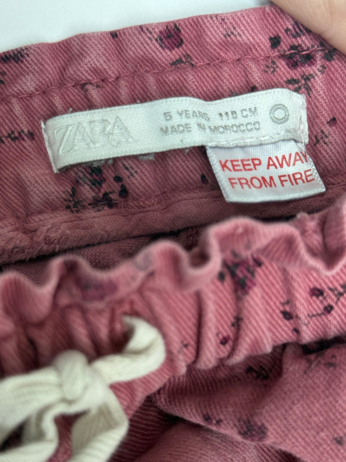 Zara Floral Pink Joggers Size 4-5Y