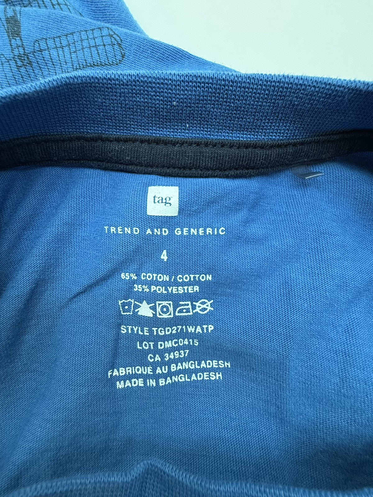 Trend and Generic Blue Biplane Tank Top Size 4