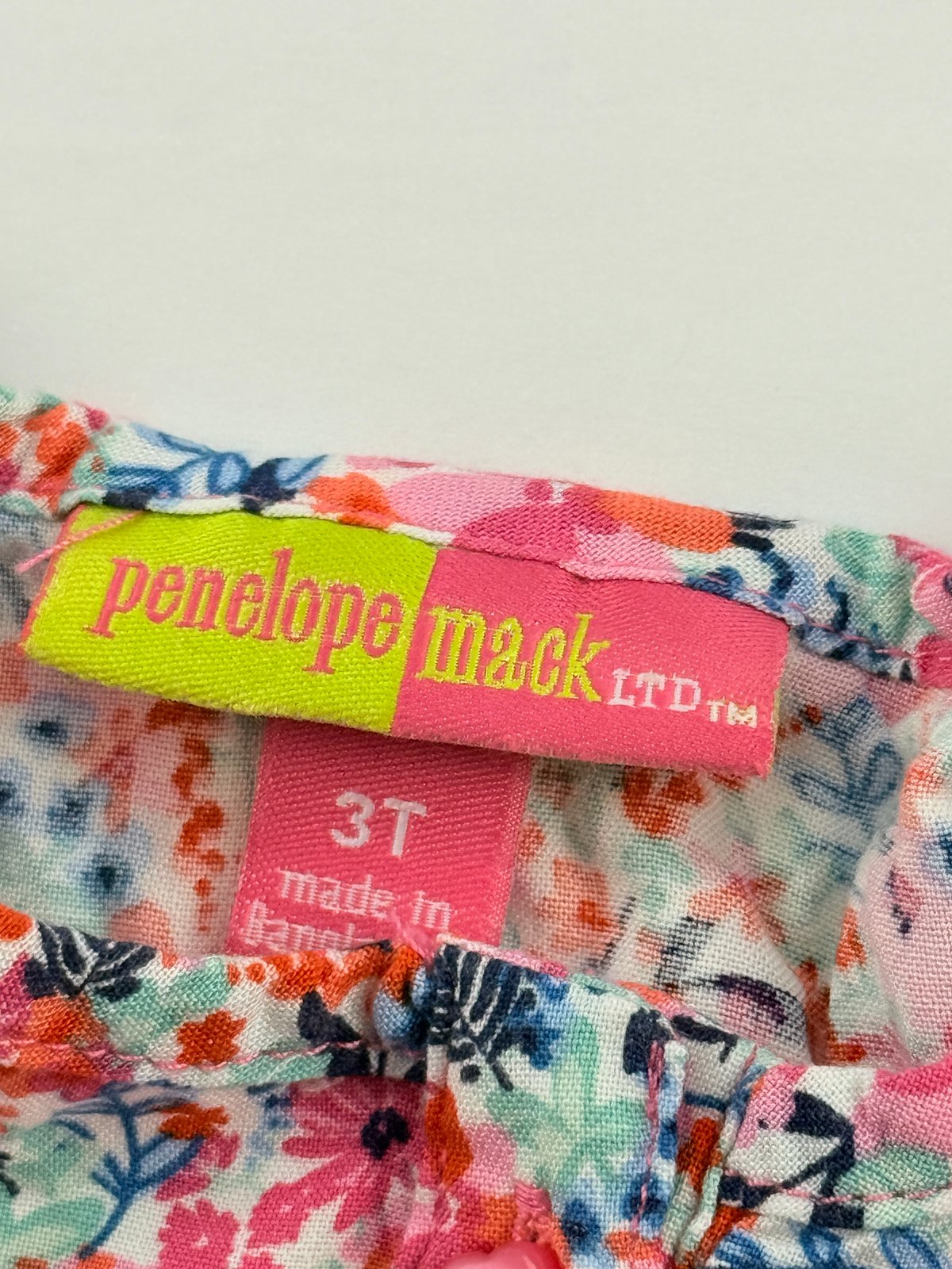 Penelope Mack Floral Romper 3T