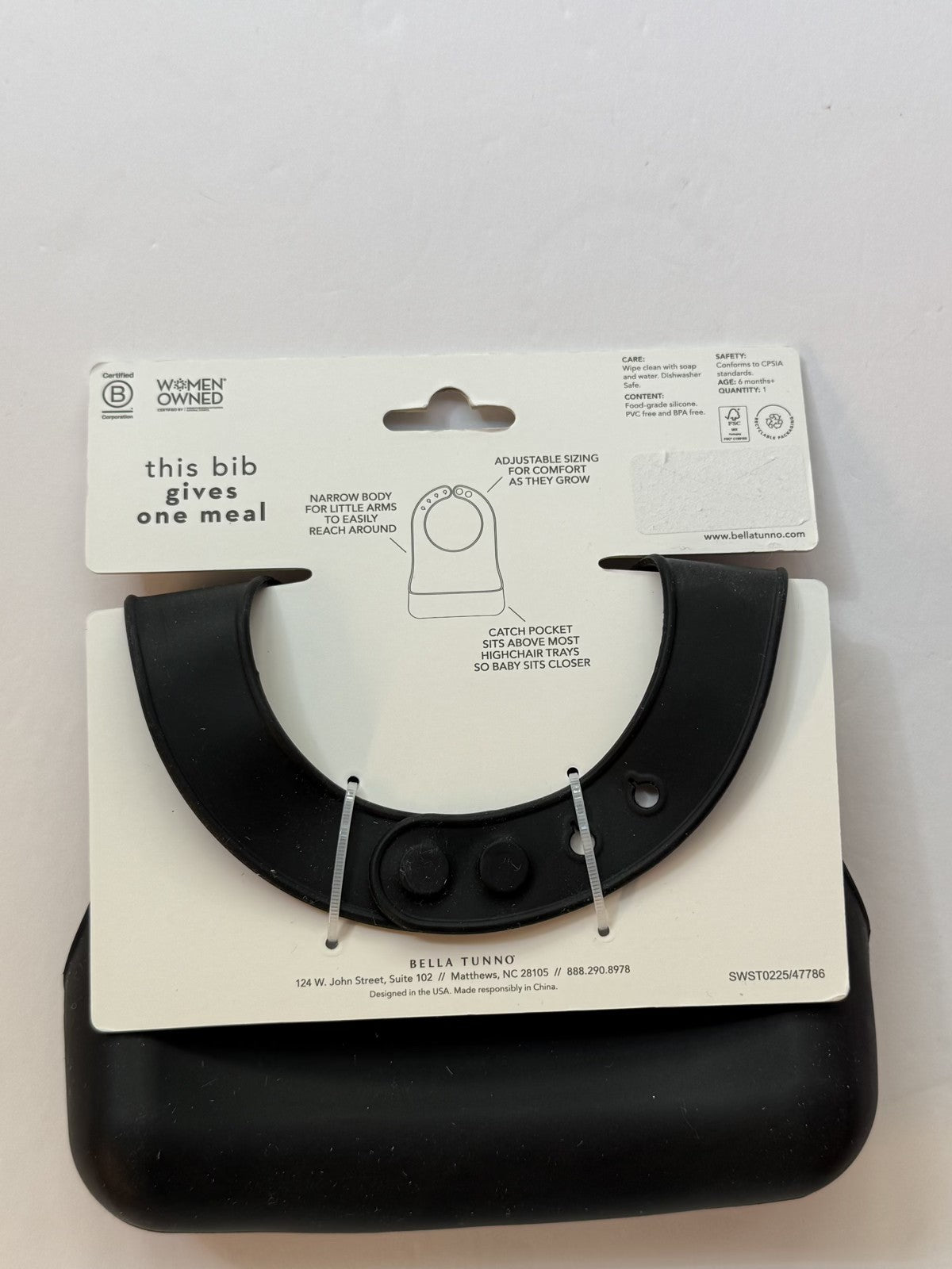 New Tunno Tots Mini Foodie Beginner Bib 6M+