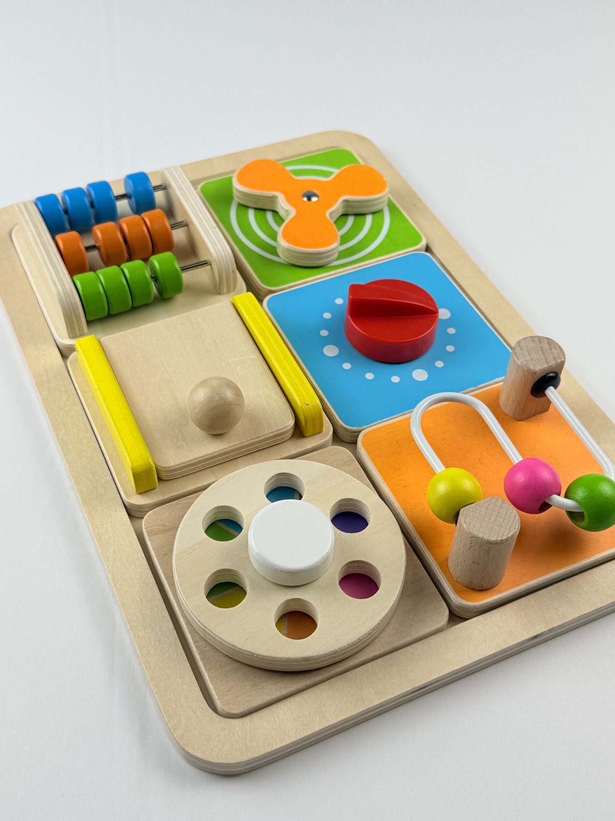 Wooden Sensory Activity Board Toy