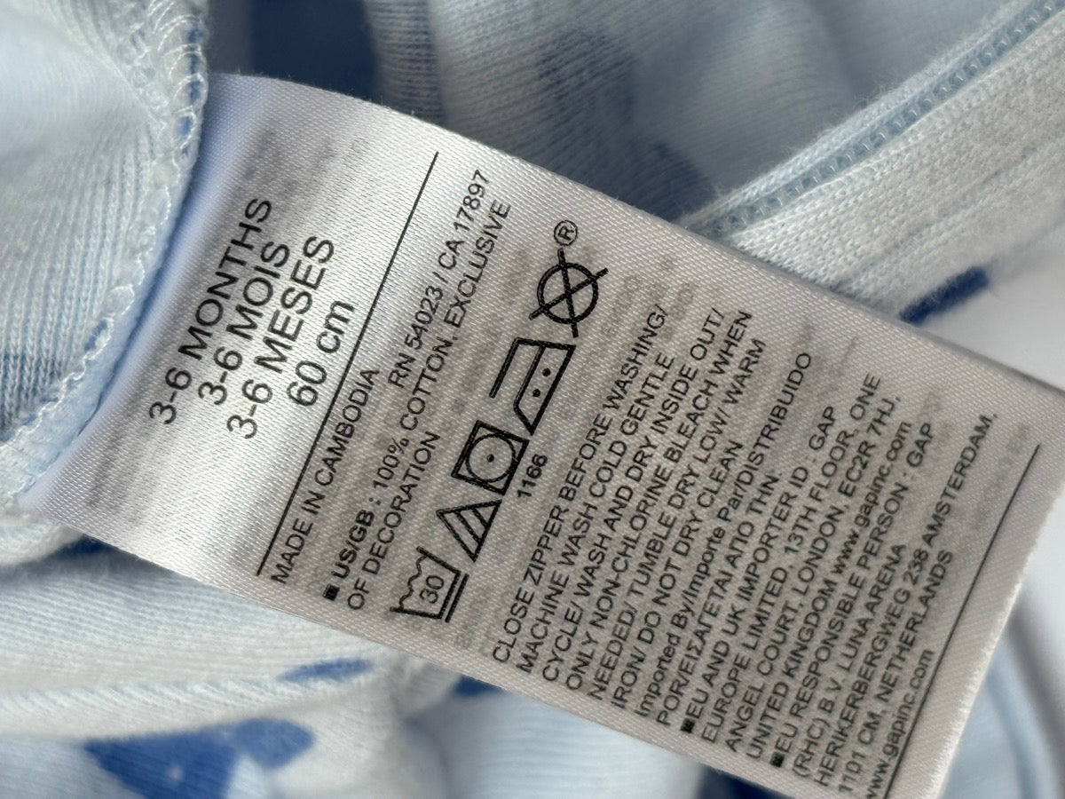 Baby Gap Cloud Print Sleeper 3-6M