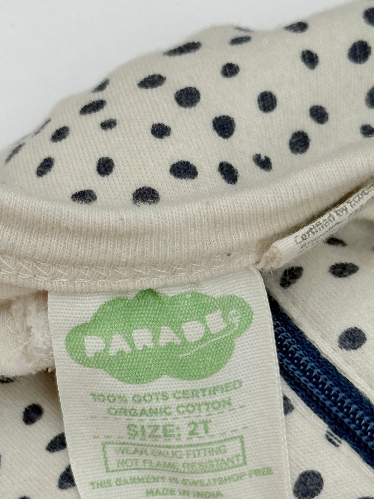 Parade Organic Cotton Polka Dot Pajamas 2T