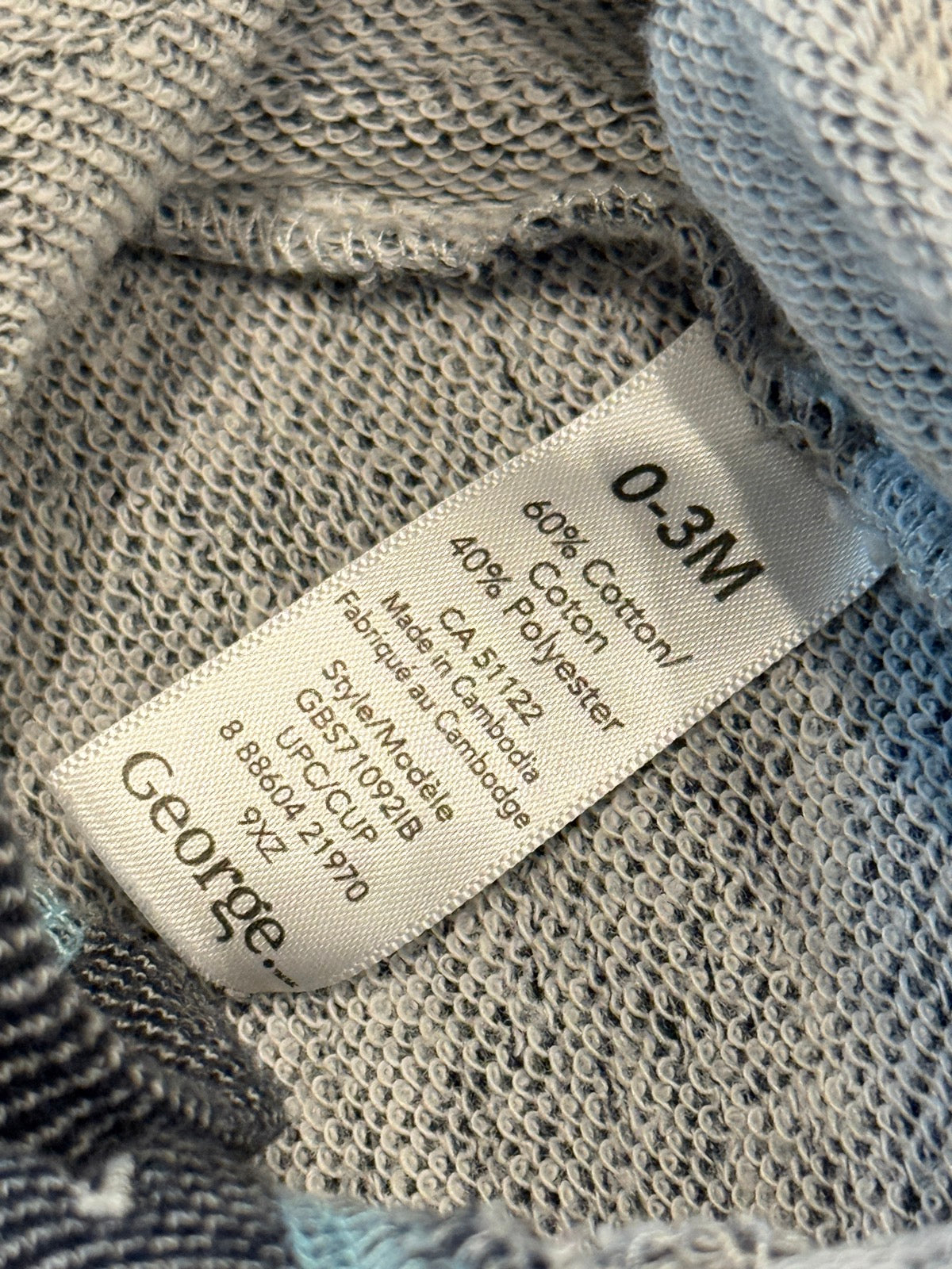 George Gray Hooded Romper 0-3M