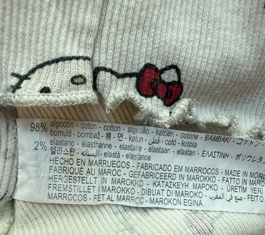 Zara Hello Kitty Ribbed T-Shirt 3-4 Years
