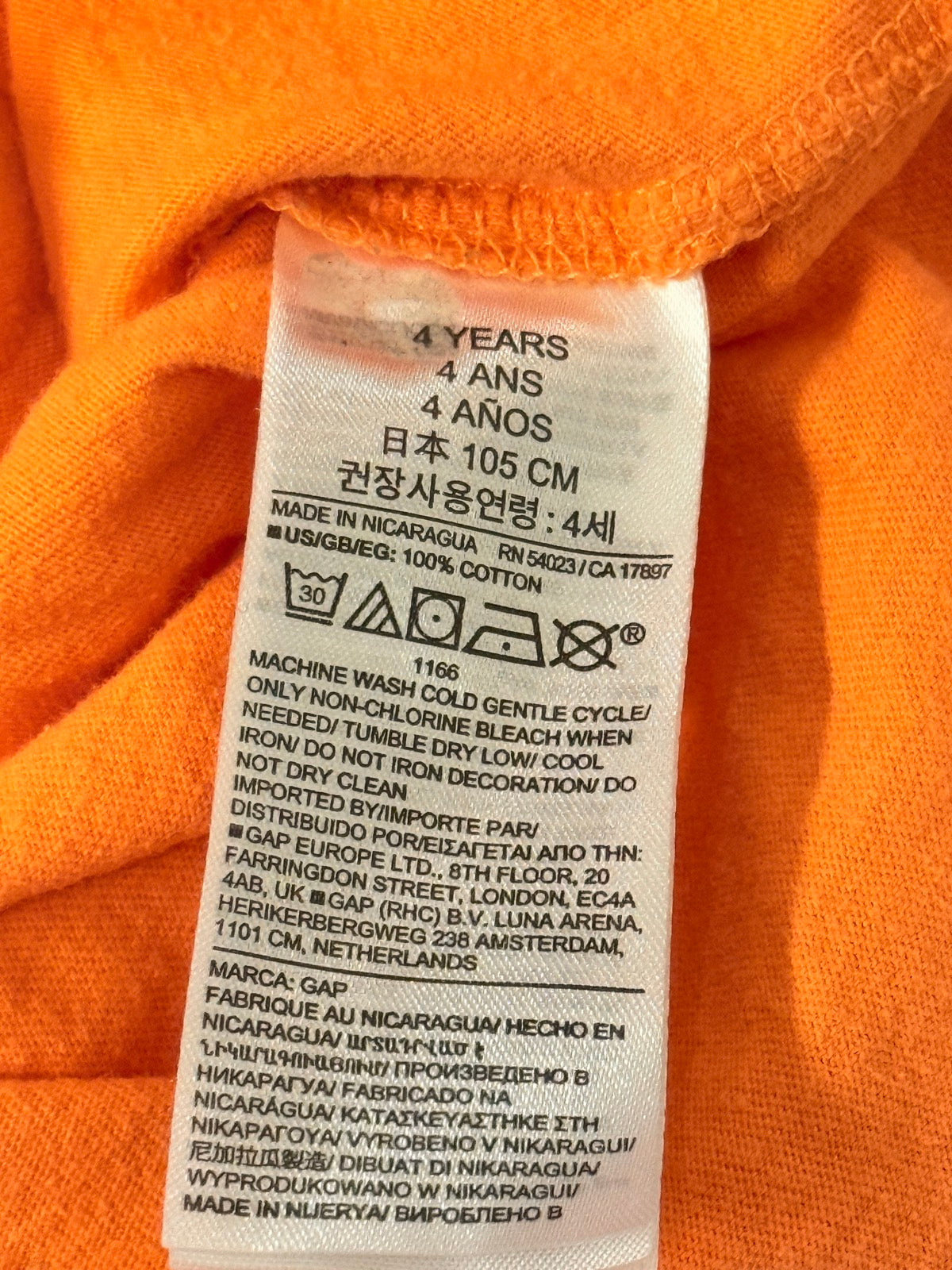 Baby Gap Excavator Graphic T-Shirt Size 4T