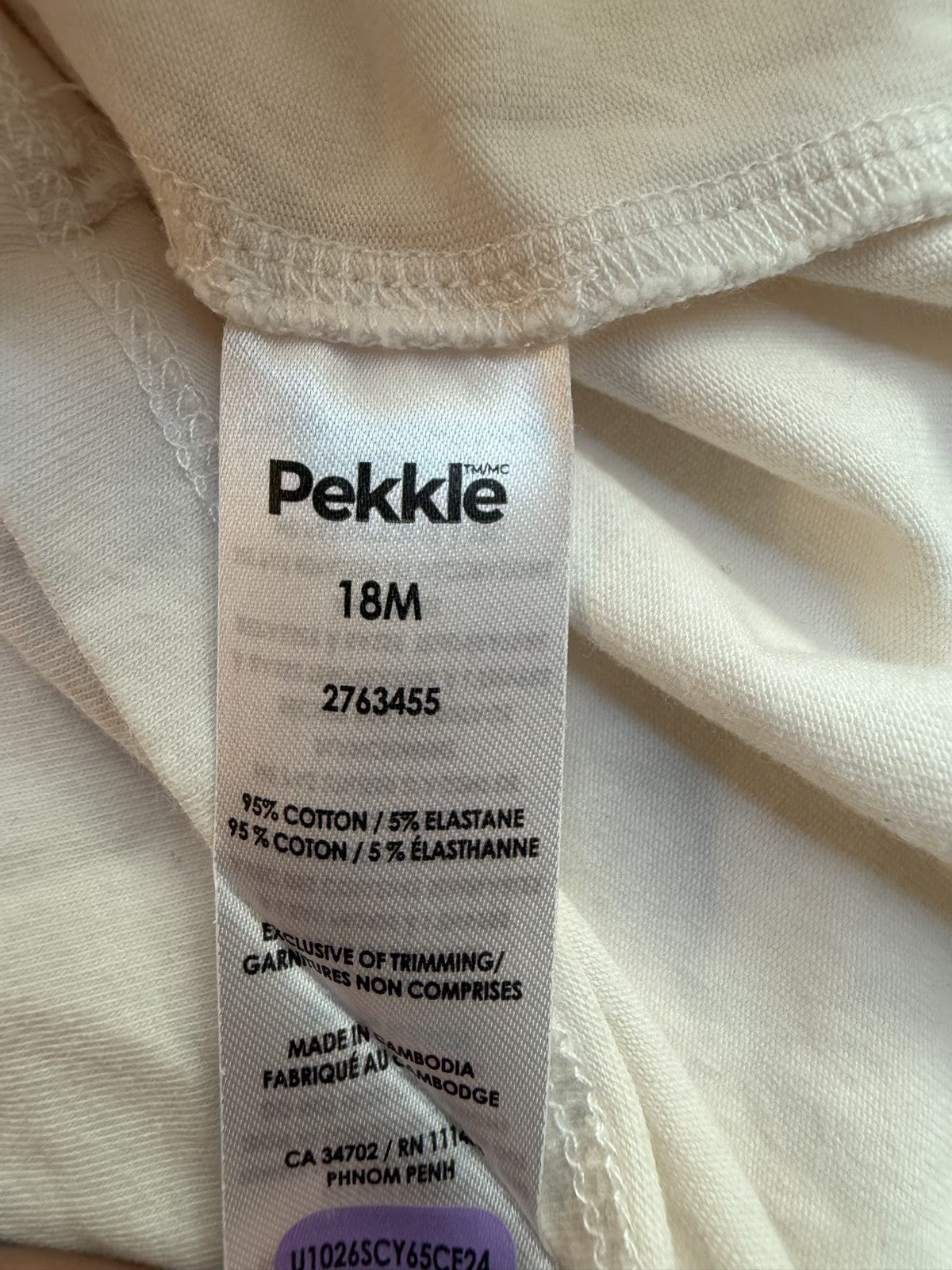 Pekkle Sloth Flutter Sleeve T-Shirt 18M