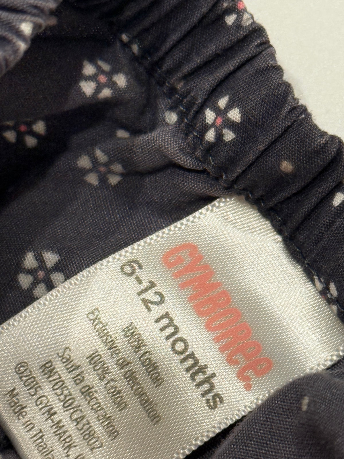 Gymboree Floral Ruffle Bloomer Navy 6-12m