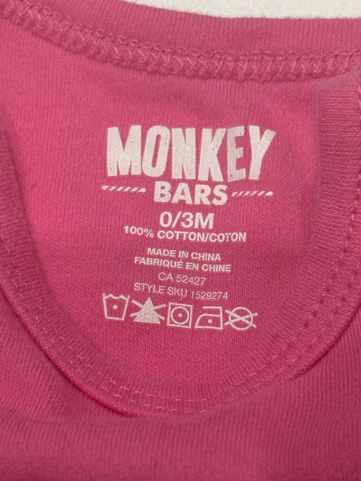 Monkey Bars Cute Smart Dramatic Bodysuit 0/3M