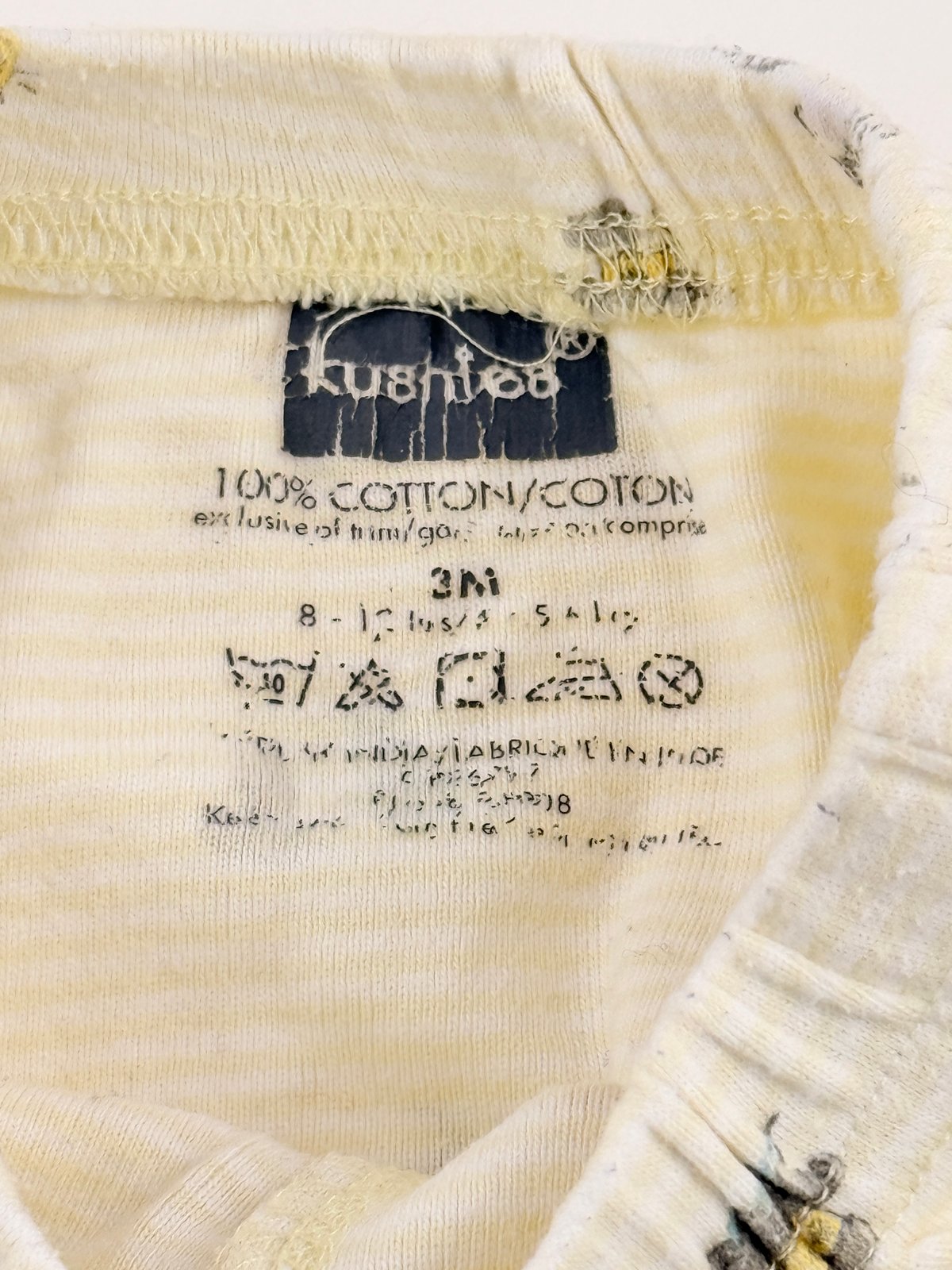 Kushies Noah's Ark Footed Pants 3M