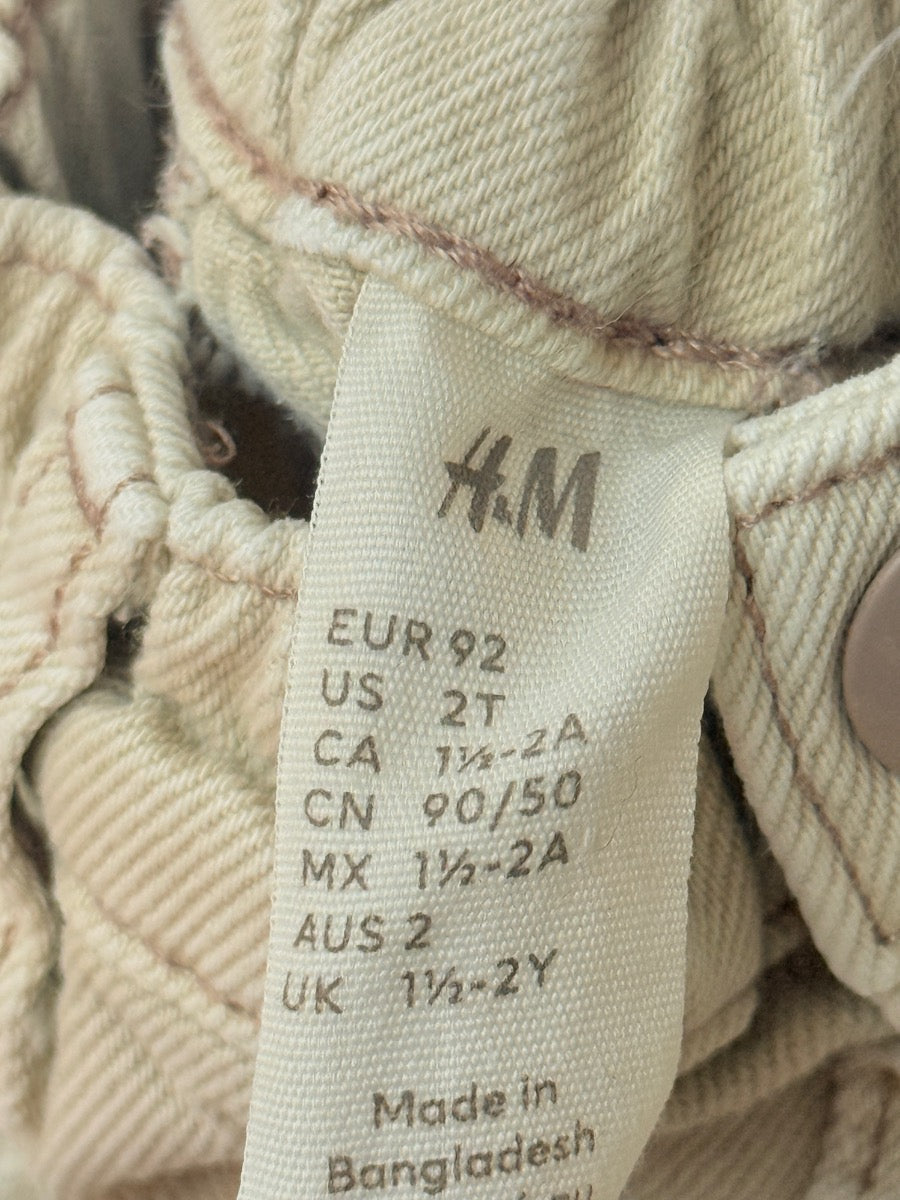 H&M Beige Cargo Pants 2T