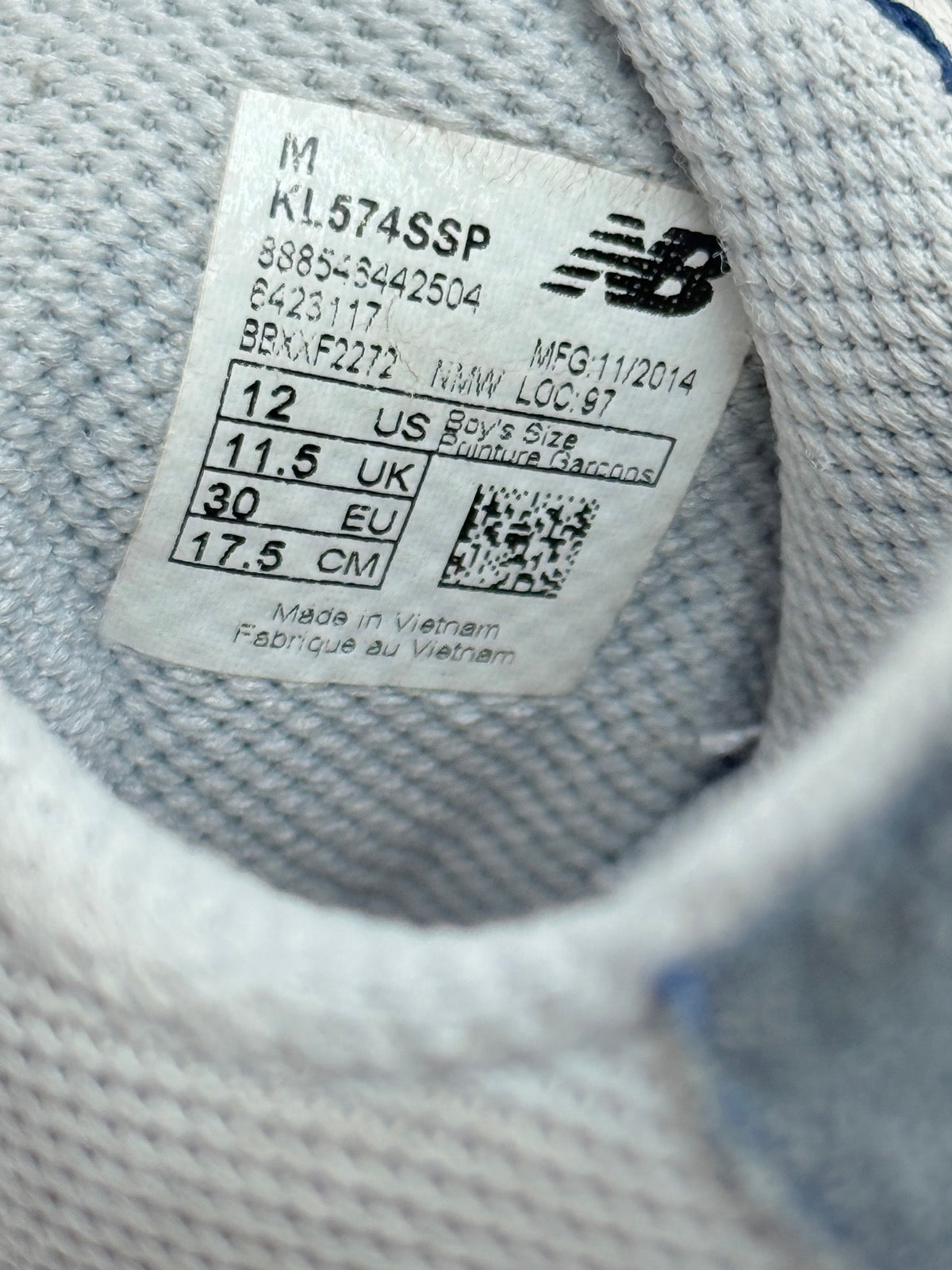 New Balance 574 Grey Sneakers Size 12