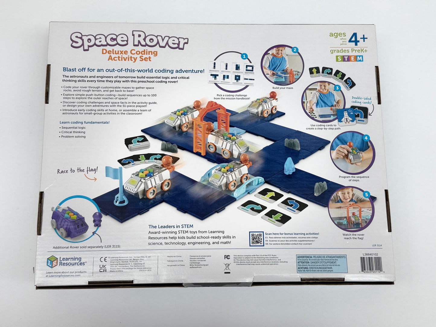 Learning Resources Space Rover Coding Activity Set