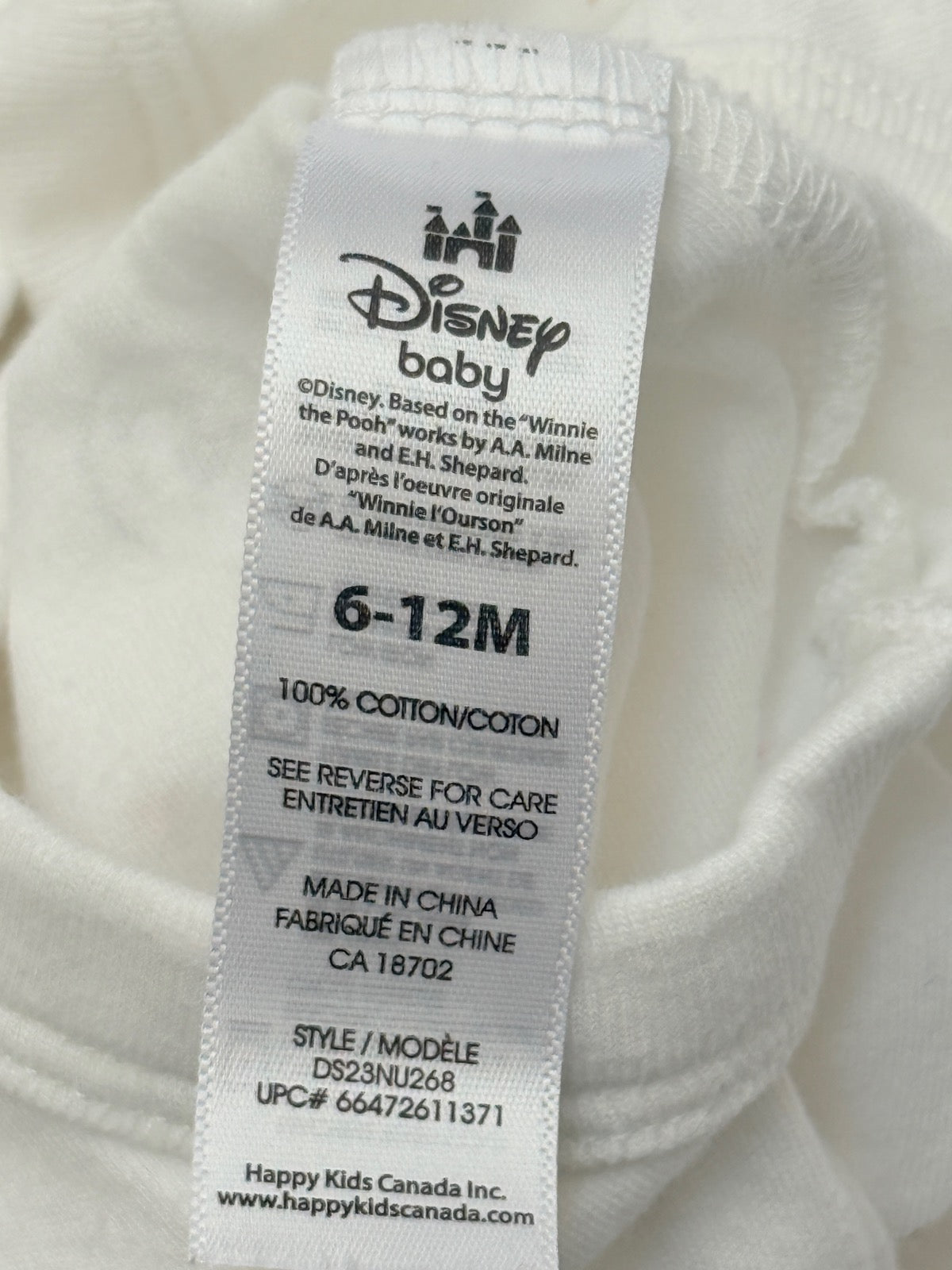 Disney Baby Winnie the Pooh Bodysuit 6-12M