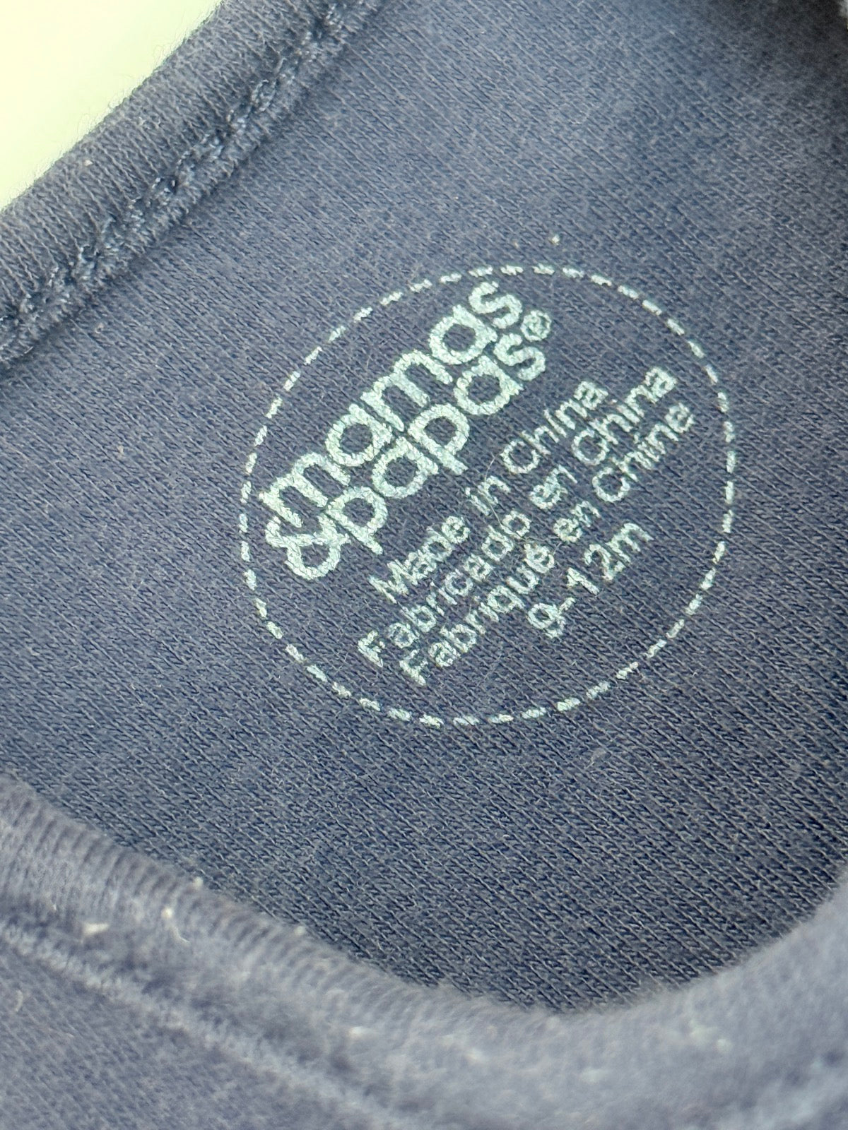 Mamas & Papas Navy Tractor Sleeper 9-12m