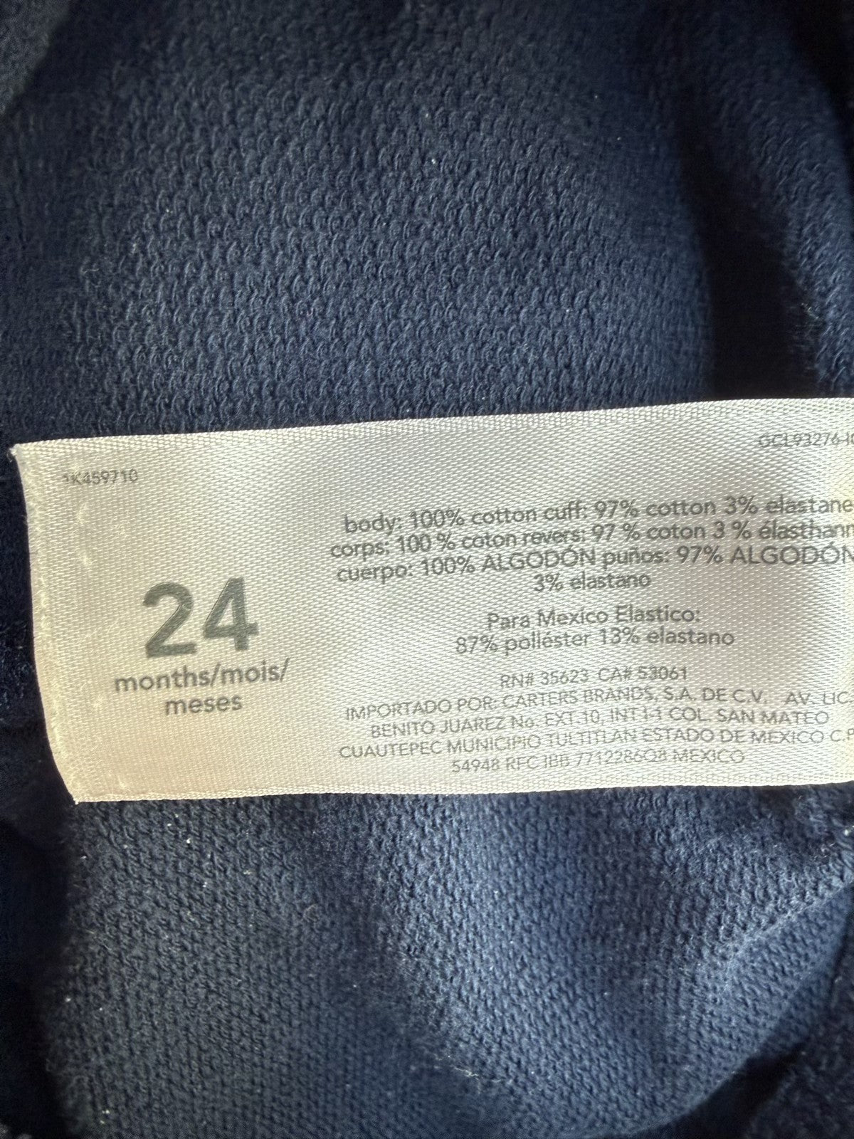 Carter's Navy Jogger Pants 24m