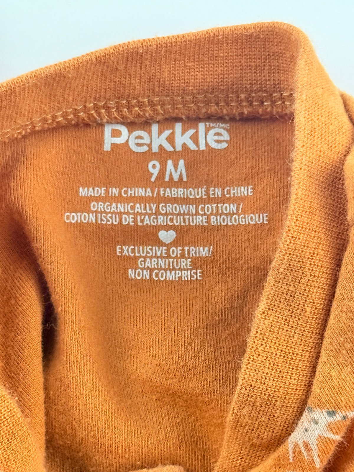Pekkle Giraffe Print Sleeper 9M