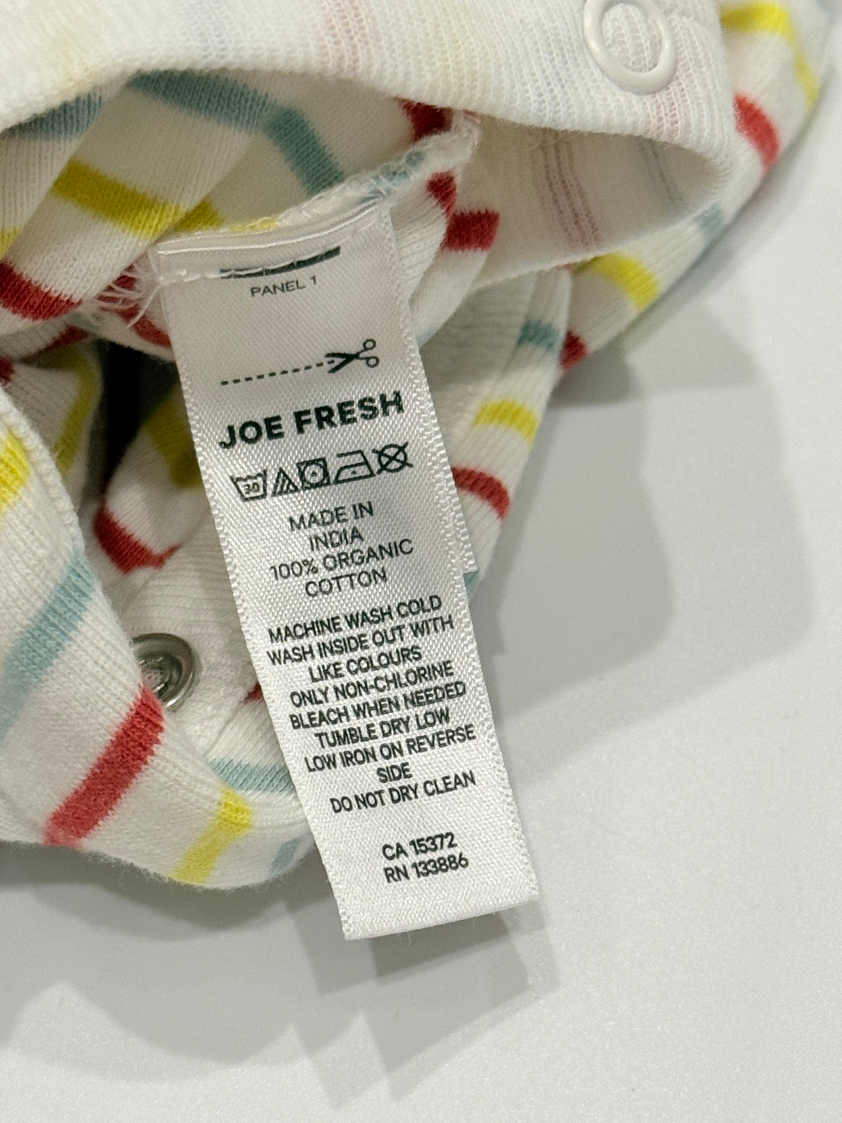Joe Fresh Striped Sleeper Romper 0-3m