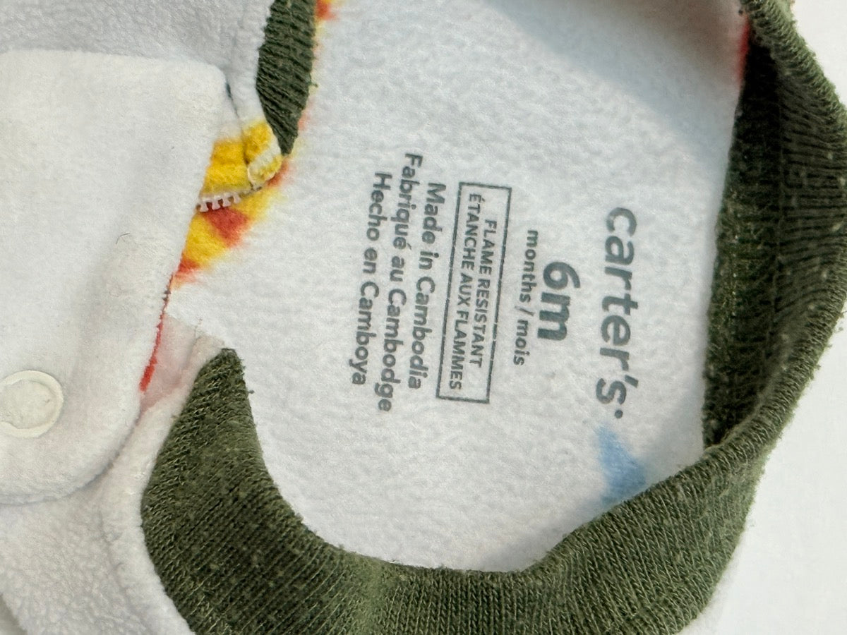 Carter's Dinosaur Fleece Sleeper 6M