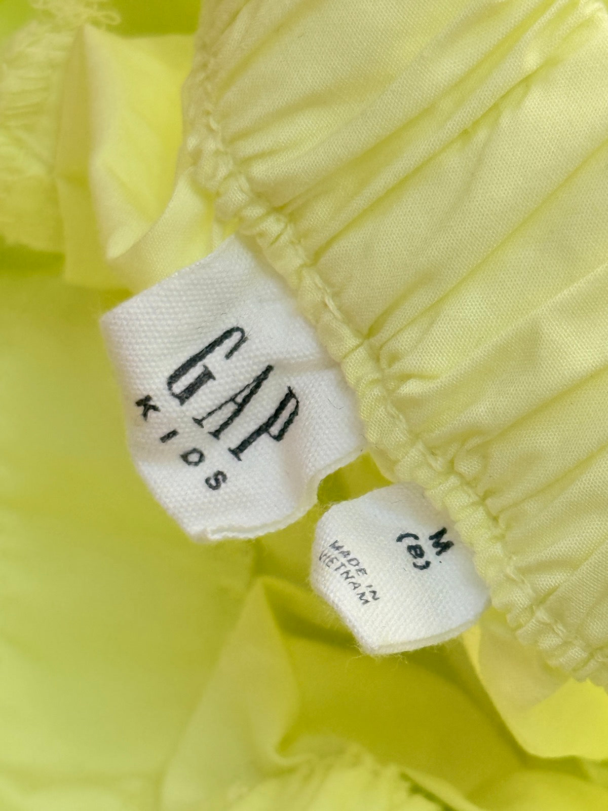 NEW Gap Kids Neon Yellow Cargo Jogger Pants M