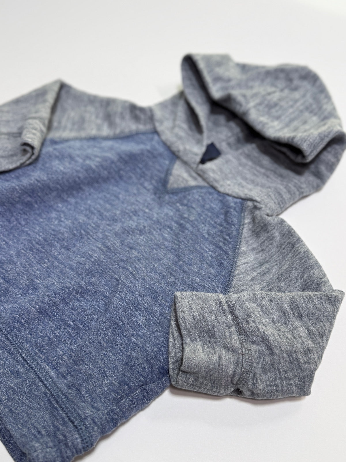 Baby Gap Blue Gray Two-Tone Hoodie Infant 12-18m