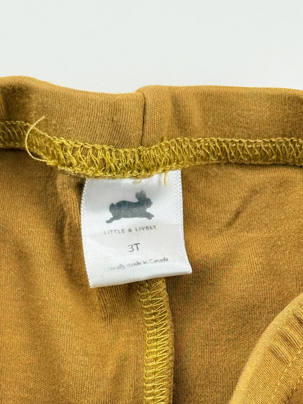 Little & Lively Mustard Leggings 3T