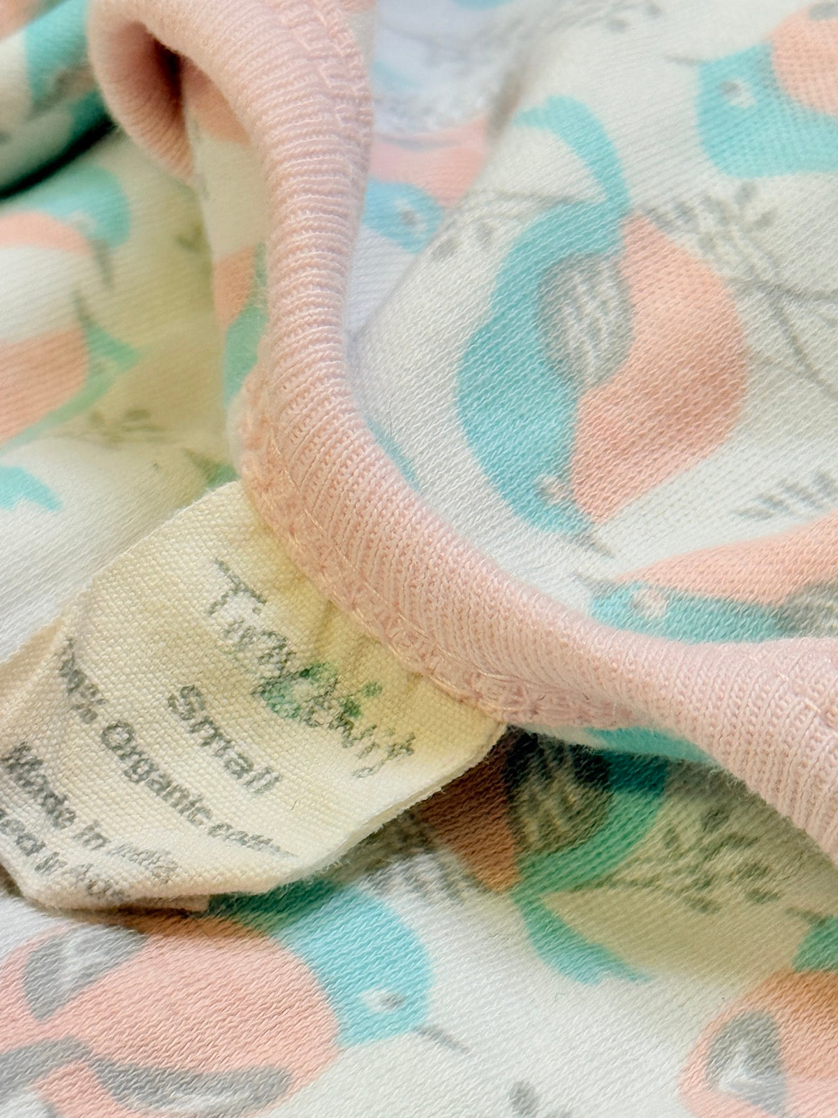 Tiny Twig Bird Print Romper Small 3-6m