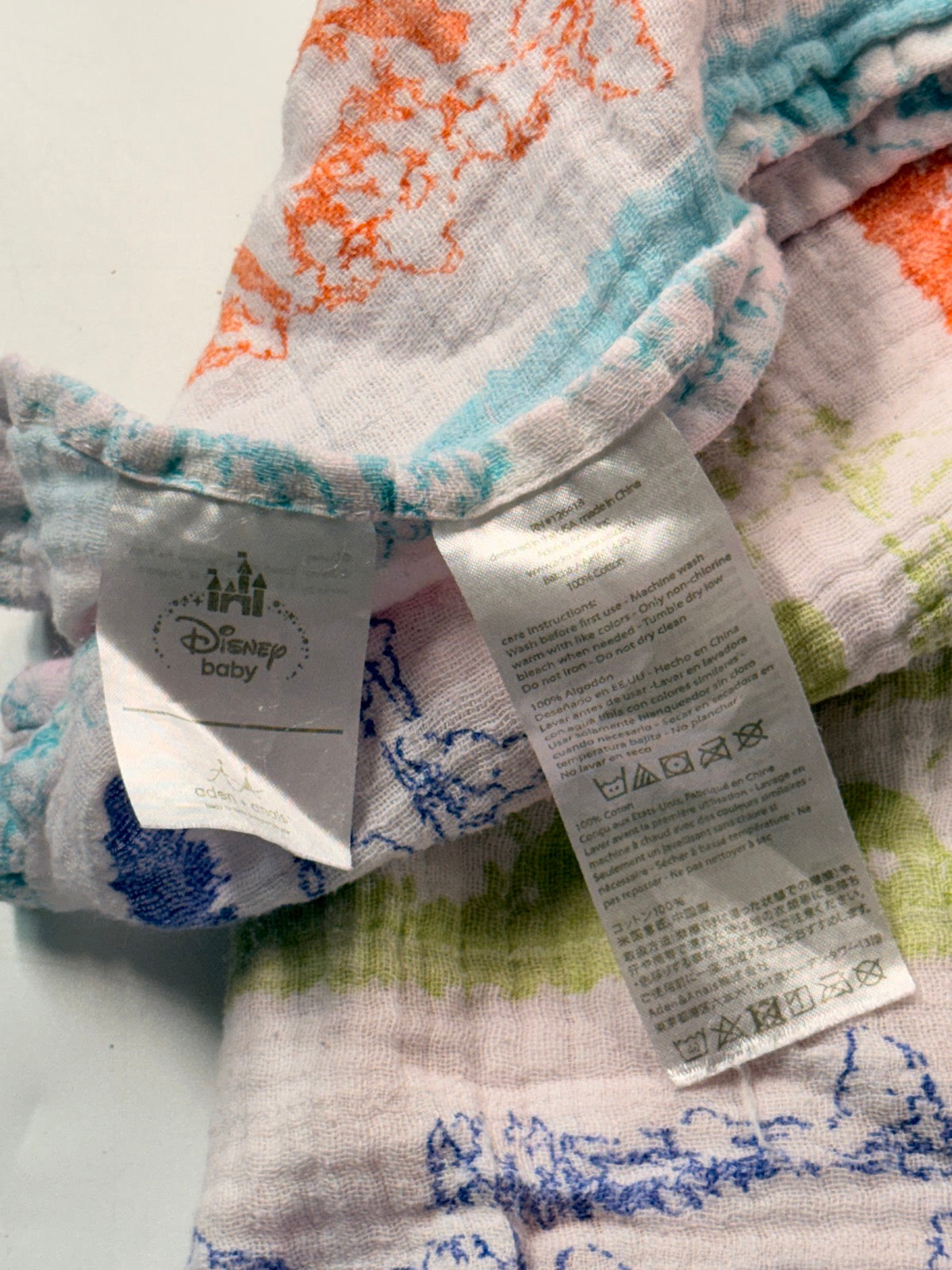 Couverture d'emmaillotage en mousseline Aden + Anais pour bébé, Winnie l'Ourson Disney
