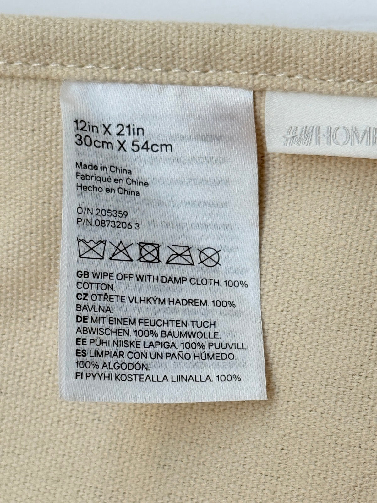 H&M Home Speckled Canvas Wall Organizer