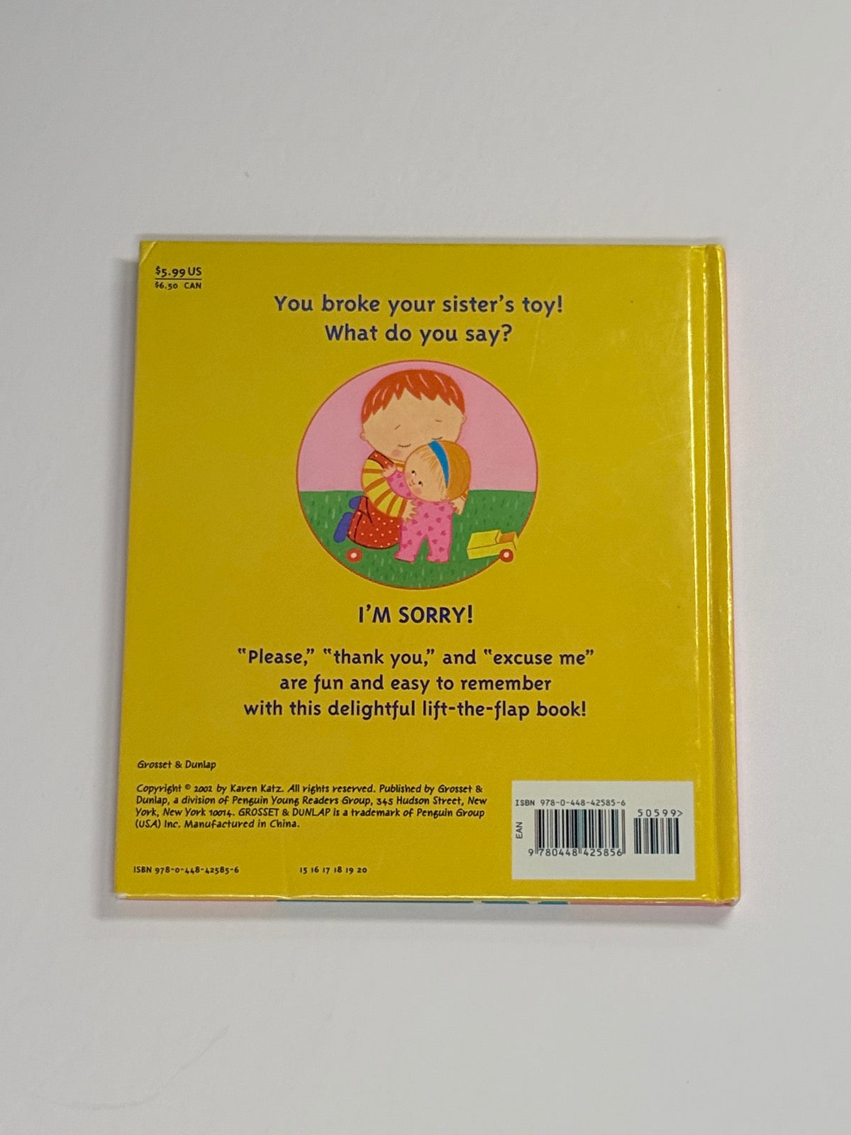 Karen Katz Excuse Me A Little Book of Manners
